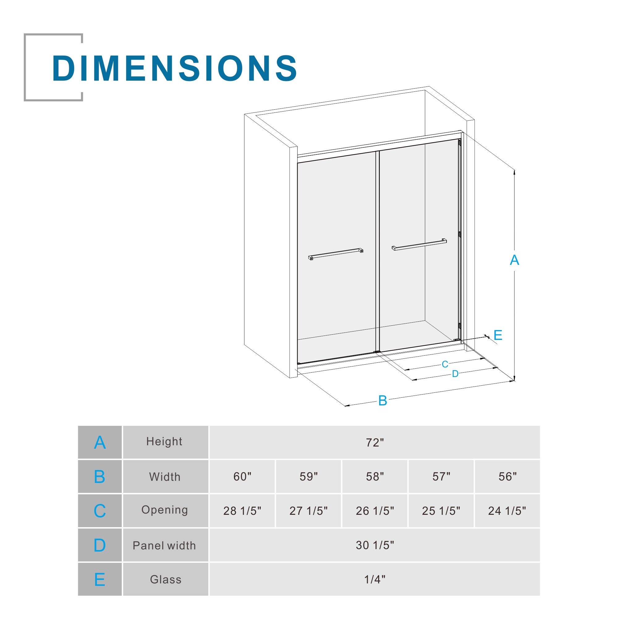 Misty Moon LW0406-GY-LYM-3 Shower-Doors - View #5