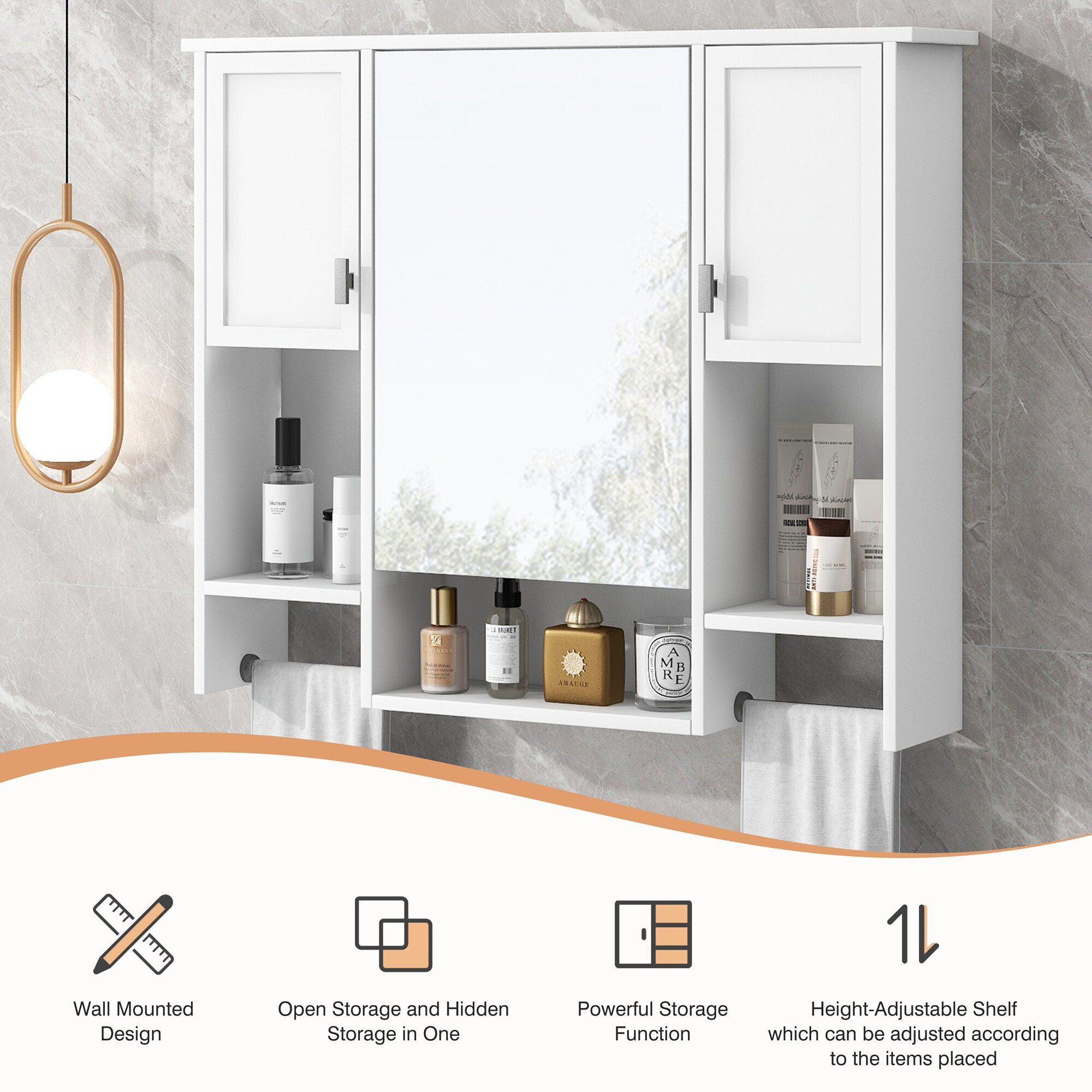 Lycvki BC-20 Bathroom-Wall-Cabinets - Thumbnail View #2