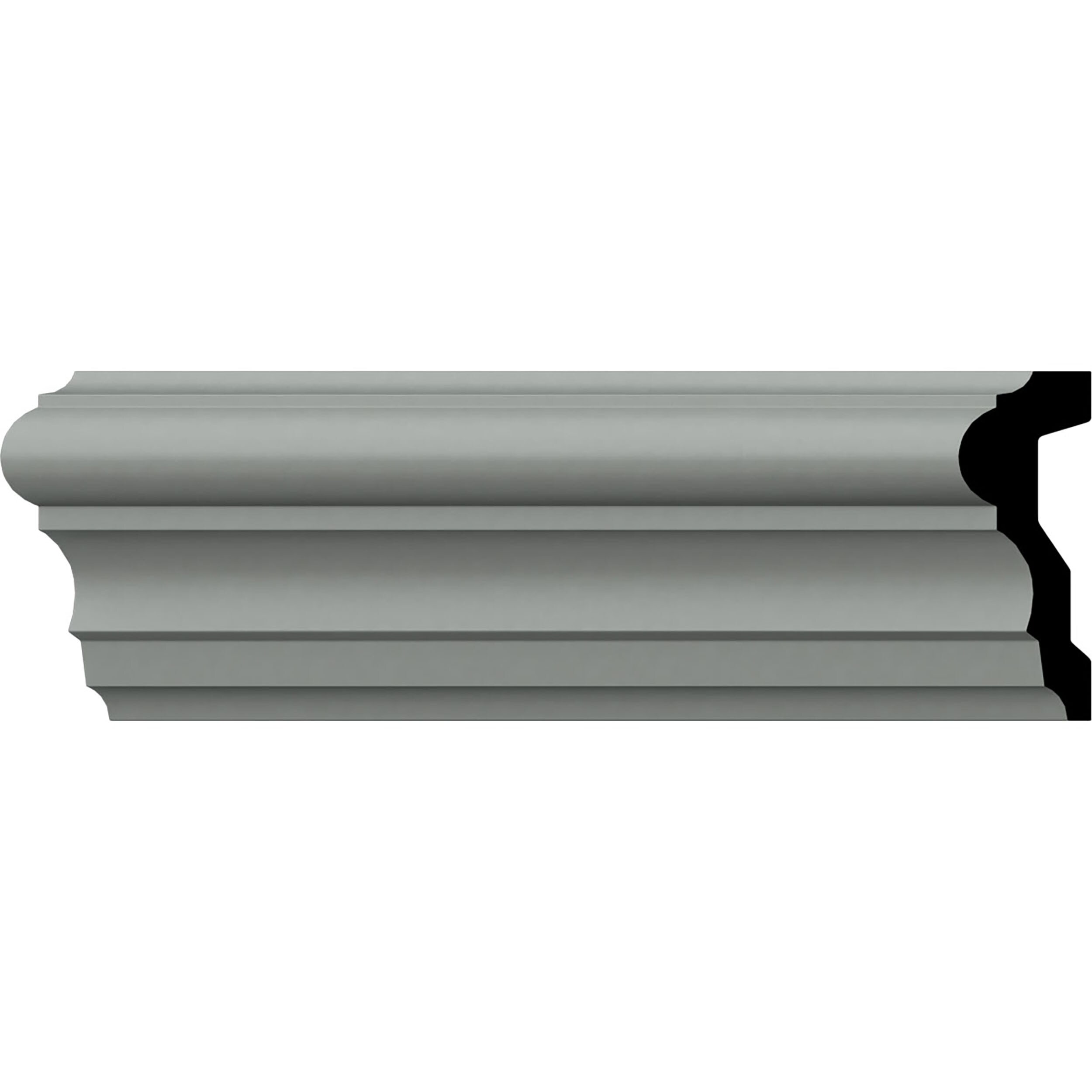 Ekena Millwork CHA04X01CL-CASE-2 Claremont 4-1/4-in x 7-ft 10-1/2-in Primed Polyurethane 0 Chair rail Moulding 2 -Pack