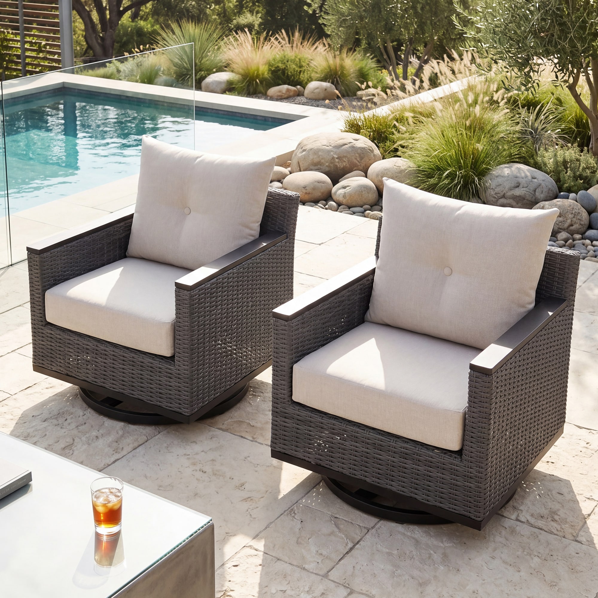 Nuu Garden P001-BE Patio-Furniture-Cushions - View #2