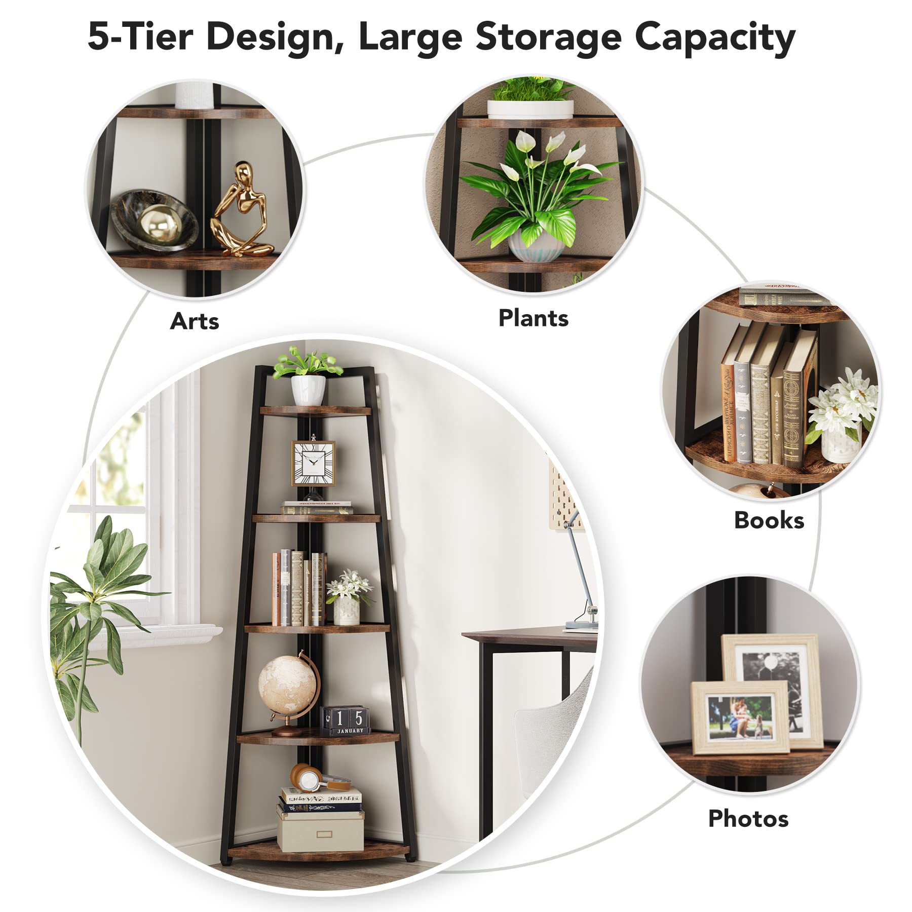 Tribesigns HOGA-U0030 bookcases - View #6