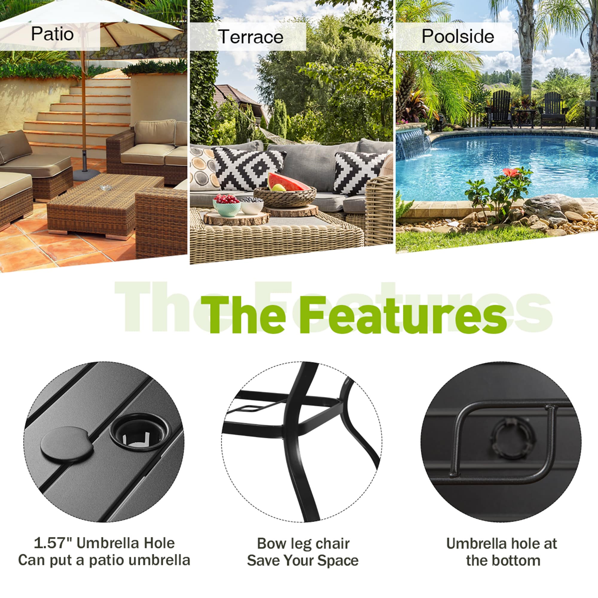 Mondawe MD-070-260 Patio-Dining-Sets - View #4
