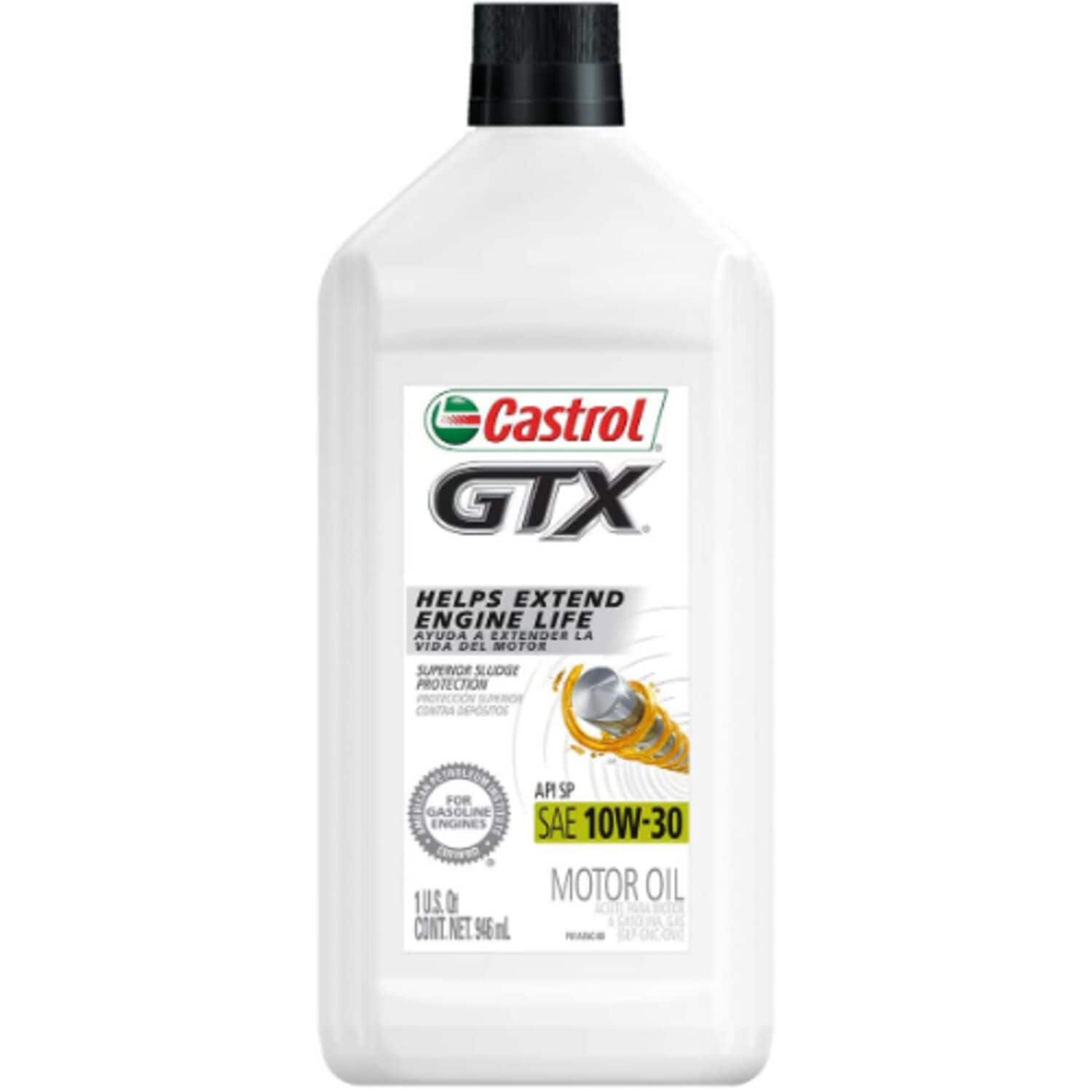 CASTROL 15B400 Gtx 10w-30 Conventional Motor Oil, 1 Quart