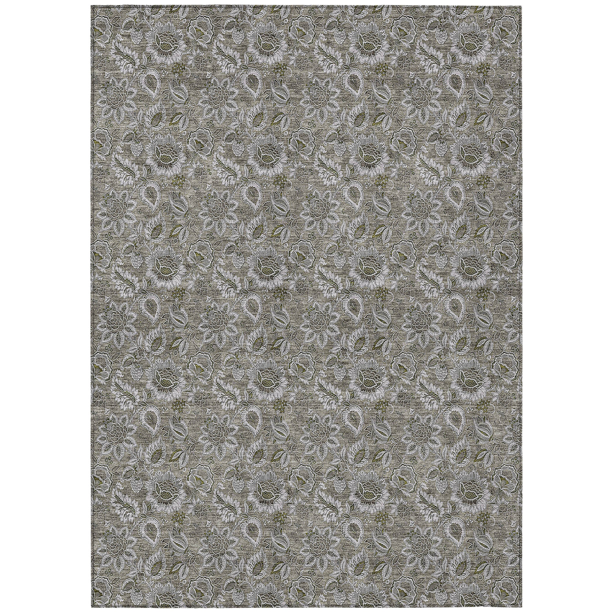 Addison Rugs ACN661TP30X46 Chantille ACN661TP 2 x 3 (ft) Polyester Taupe Rectangular Indoor/Outdoor Geometric Machine washable Area rug