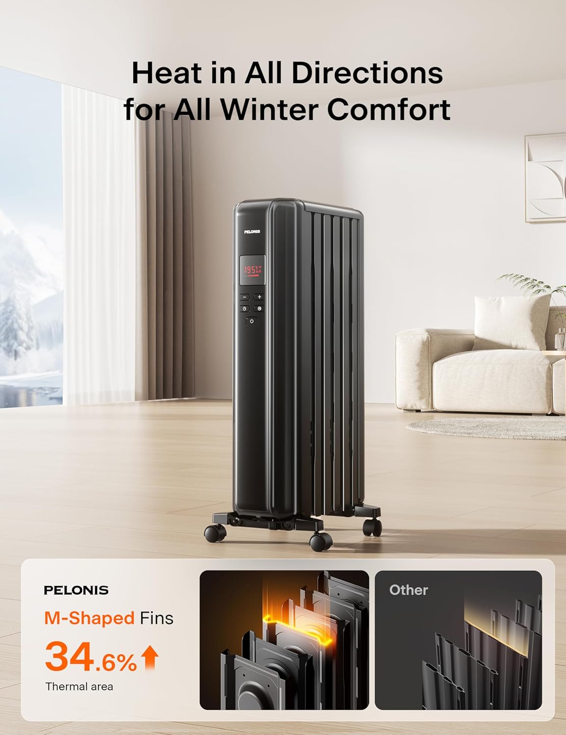 PELONIS PSHO06MR6ASB Portable-Electric-Heat - View #7
