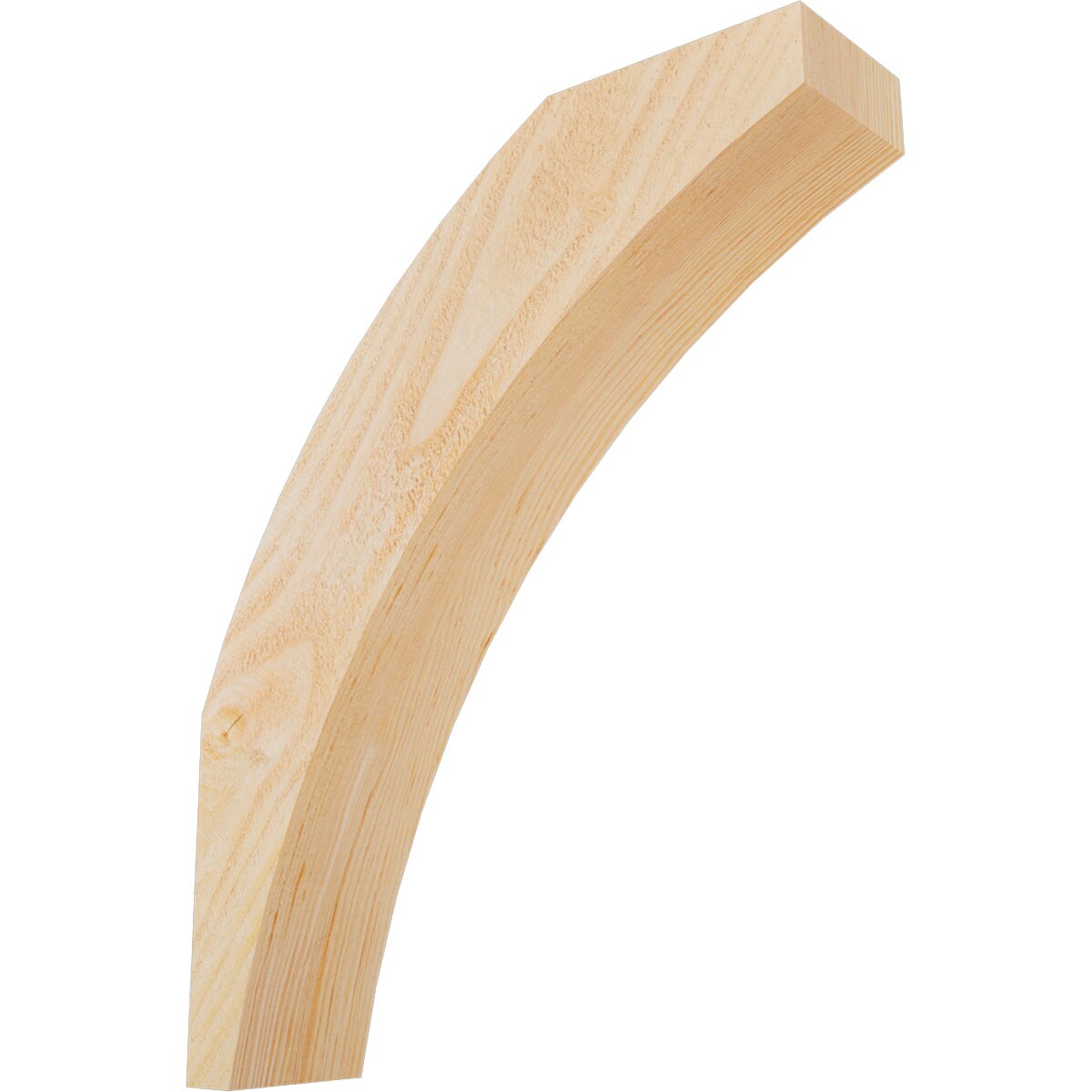 Ekena Millwork BRC04X16X20THR00RDF 4-in x 16-in x 20-in Douglas Fir Unfinished Wood Thorton Rough Sawn Knee Brace