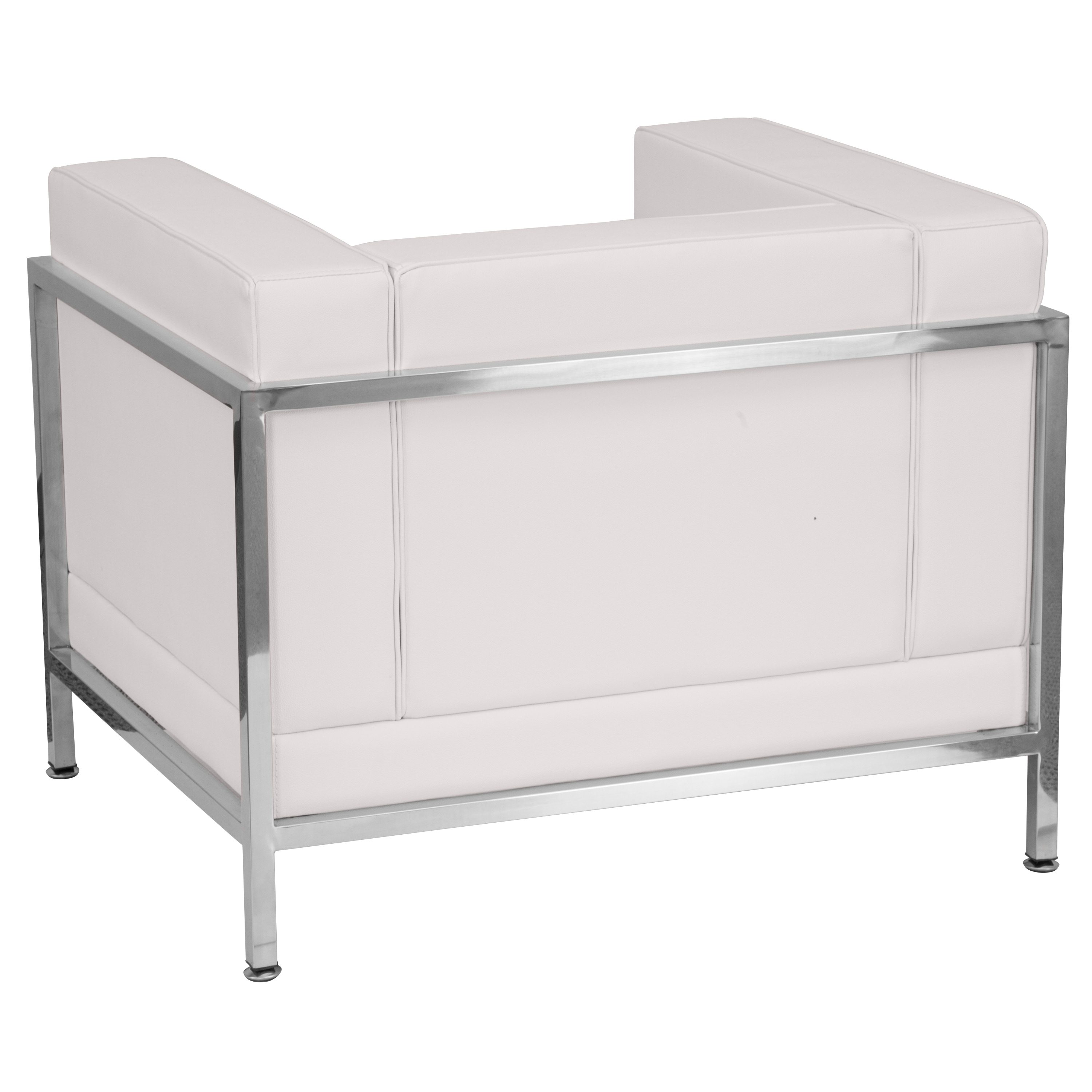 Hercules Sleek White LeatherSoft Modular Reception Chair