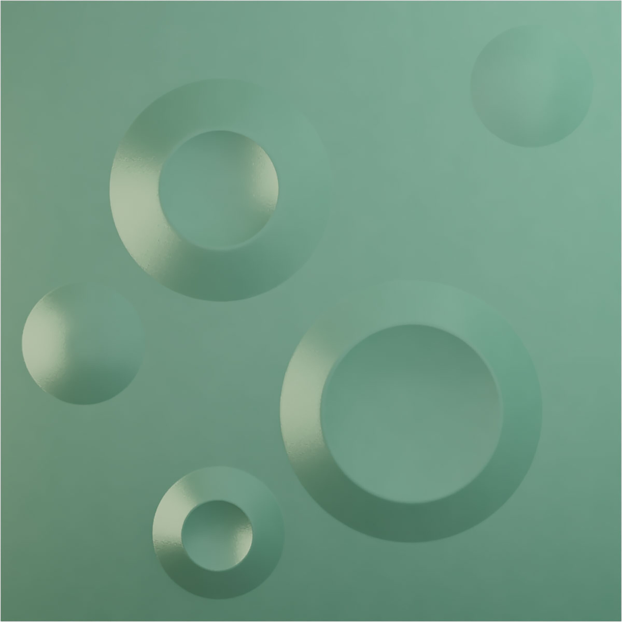 Ekena Millwork WP12X12COFSM 11-7/8-in x 11-7/8-in Embossed Universal Pearl Metallic Sea Mist PVC Wall Panel