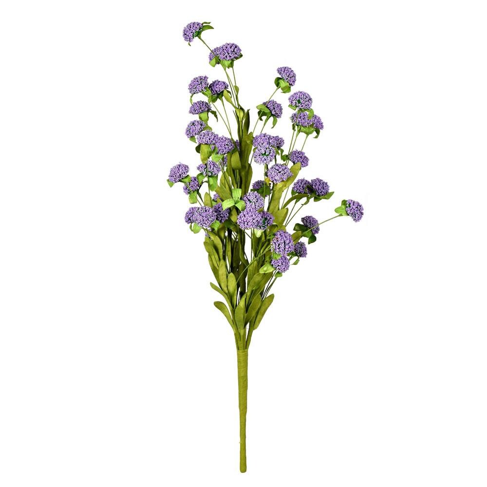 Vickerman FQ191123 23-in Purple Indoor Mixed Greenery Artificial Flower