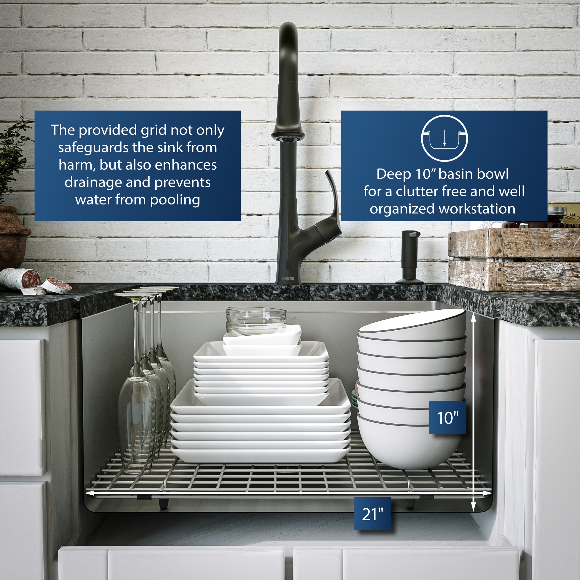Karran WS-32-PK1 Kitchen-Sinks - View #7