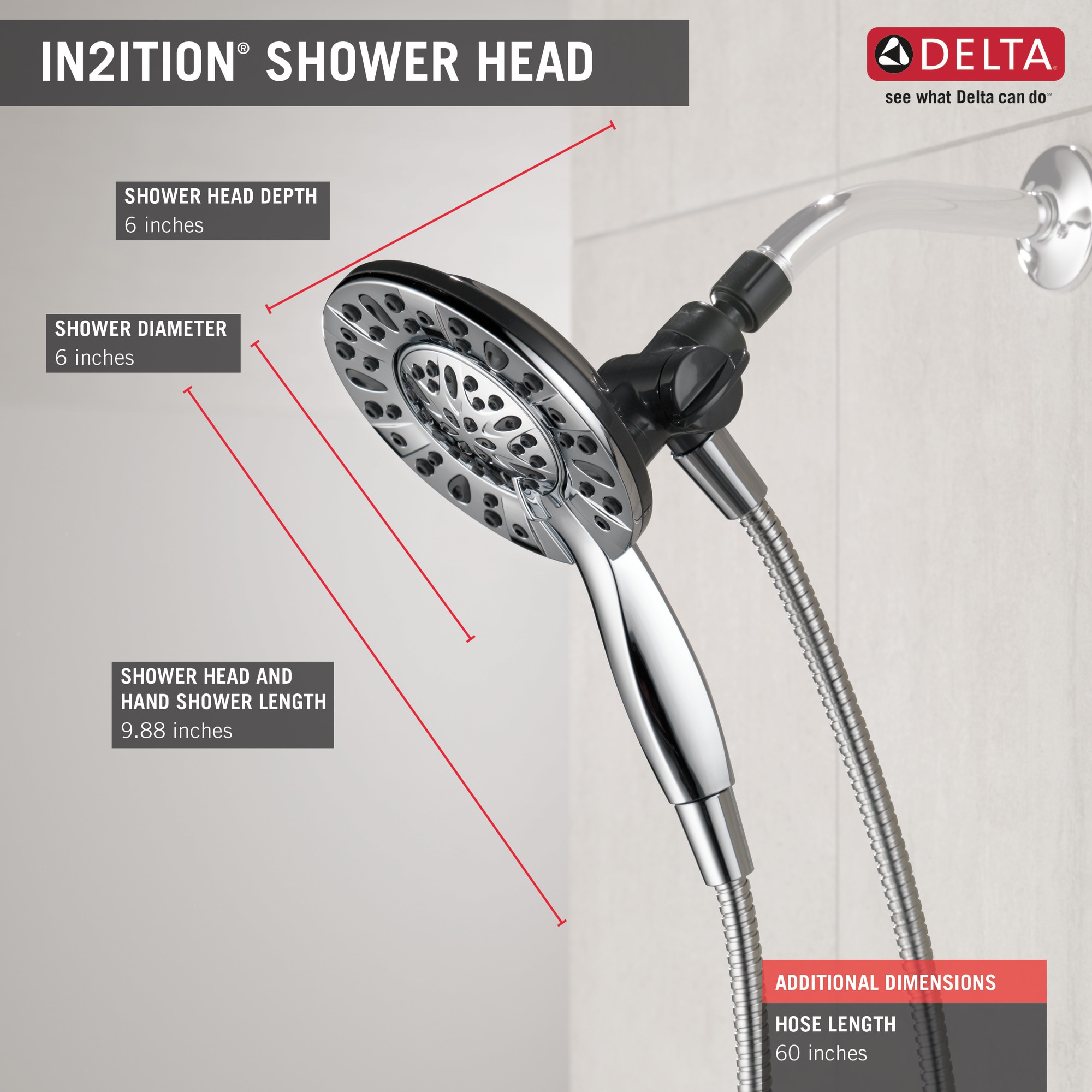Delta 75491BL Fixed-Showerhead - View #5