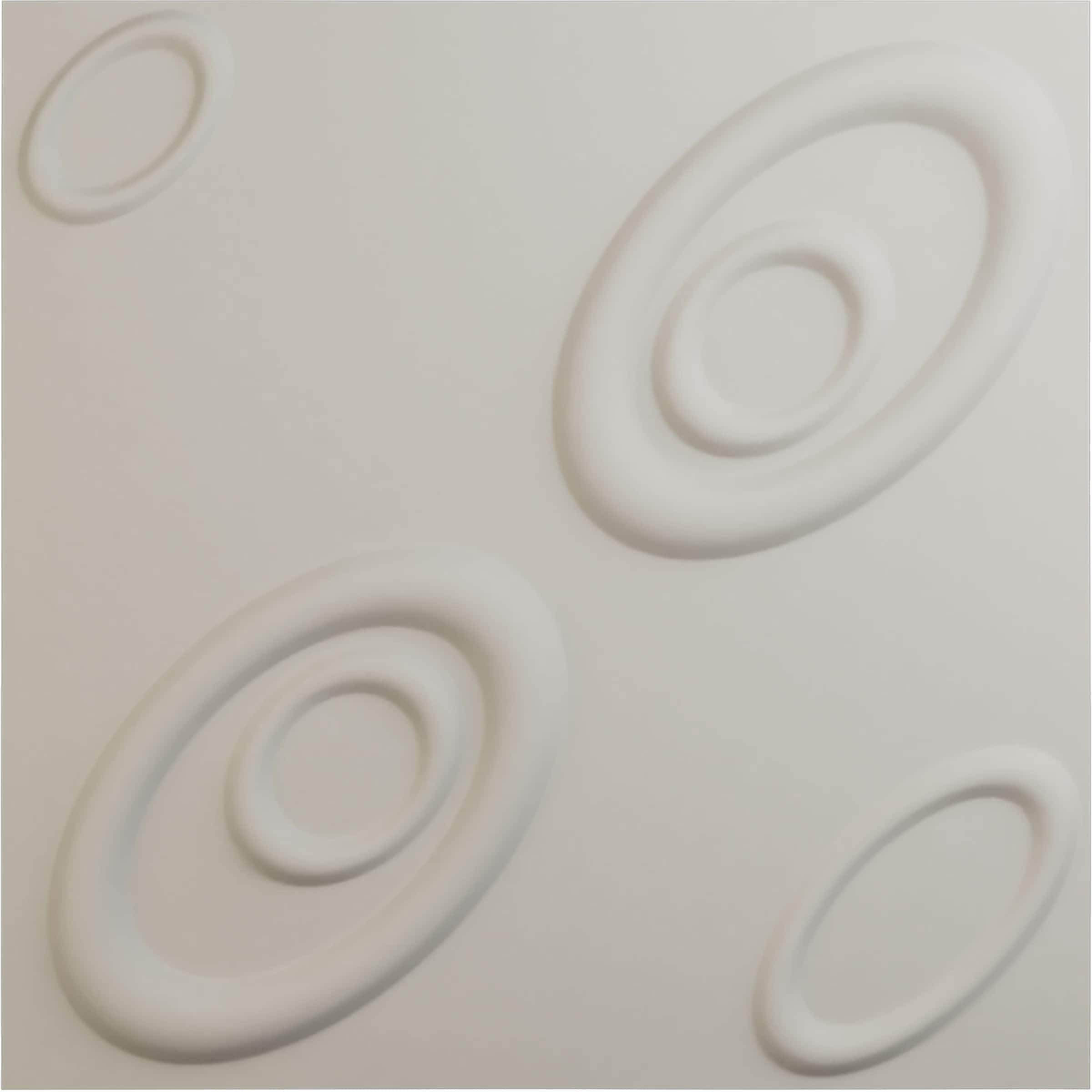 Ekena Millwork WP20X20MAGBW 19-5/8-in x 19-5/8-in Embossed Paintable/Stainable Off-white PVC Abstract Wall Panel ( 2.67-sq ft )