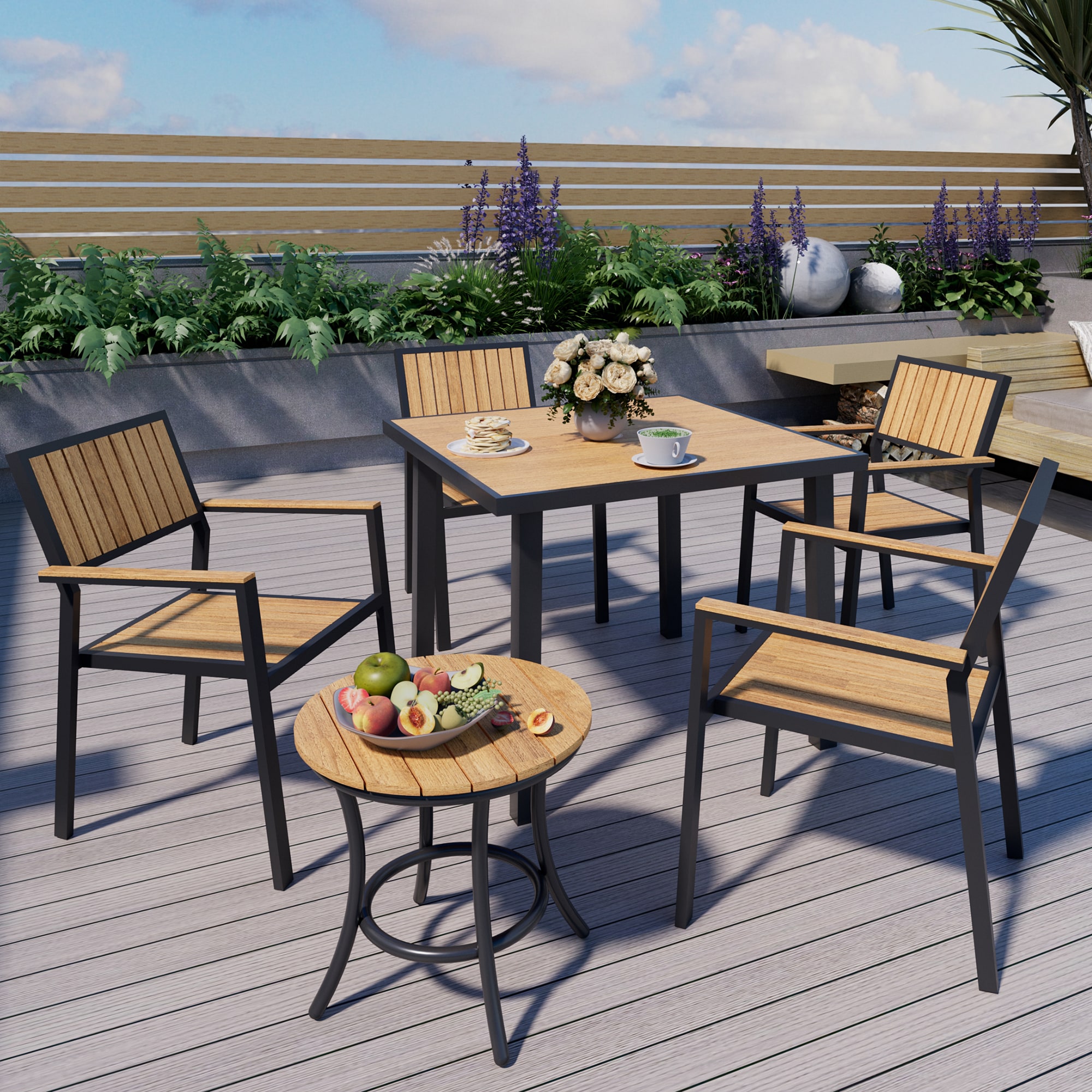 PamaPic TB-SM-CZ-6-HC-WL1 Patio-Dining-Sets - View #2
