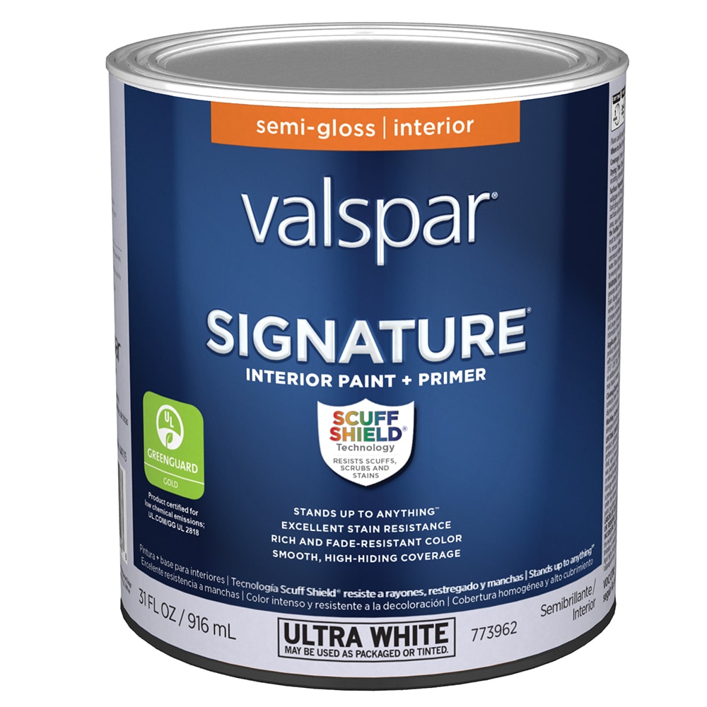 Color Place Ultra Semi-Gloss Interior White Paint & Primer, 1-Qt 