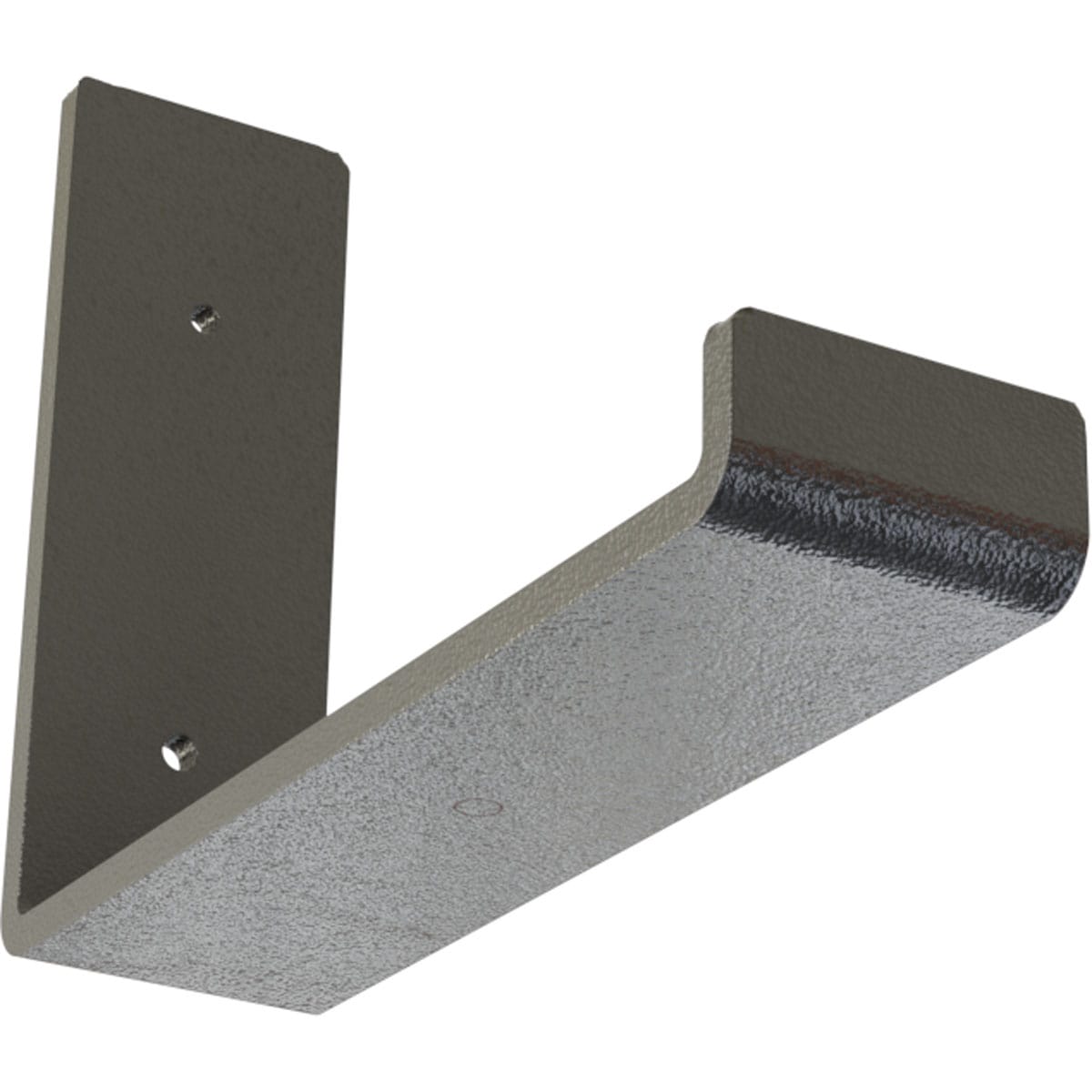 Hammered Gray Steel 6"x8" Urban Industrial Shelf Bracket