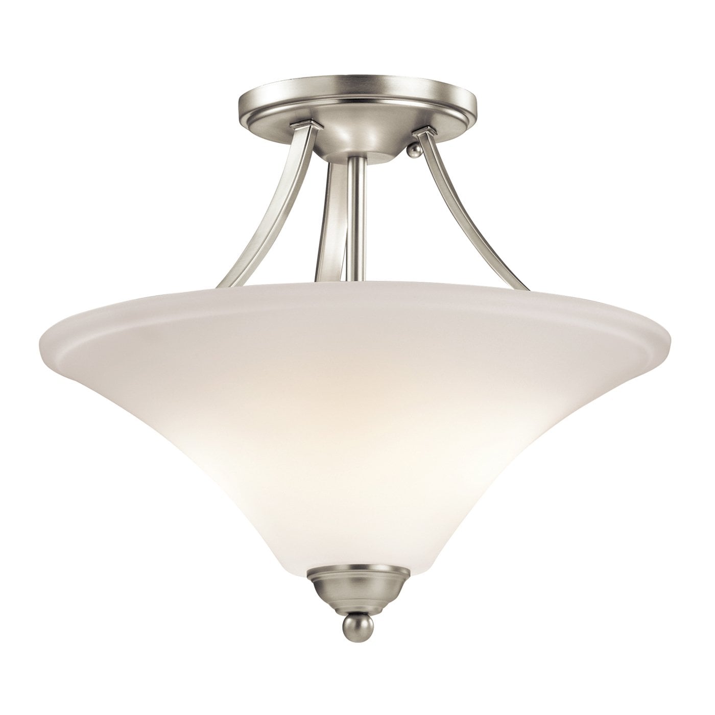 Kichler 43512NI Keiran 2-Light Brushed Nickel Semi mount light