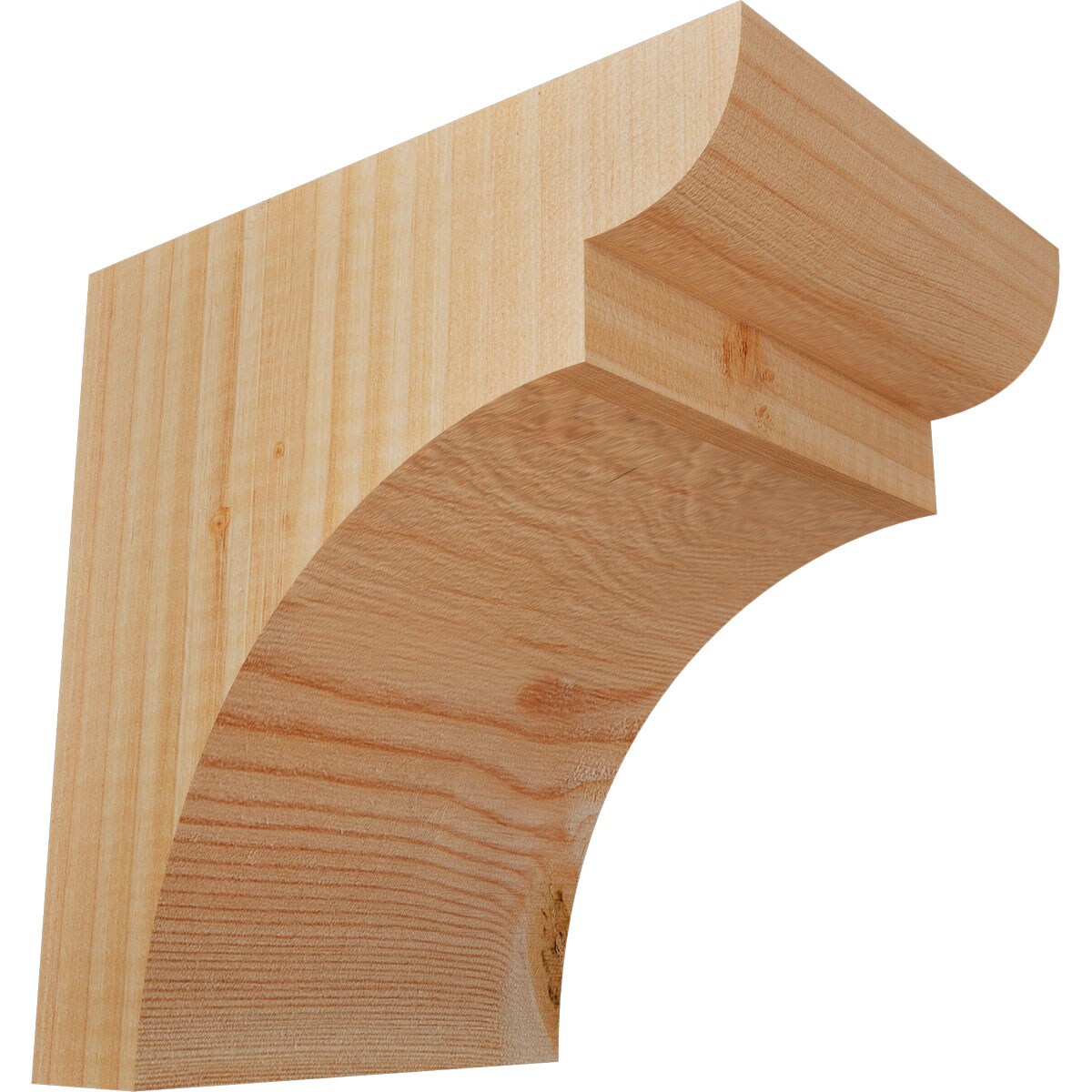 Ekena Millwork COR06X08X08YOR00SDF 5-1/2-in x 8-in x 8-in Yorktown Unfinished Douglas fir Wood Paintable/Stainable Corbel