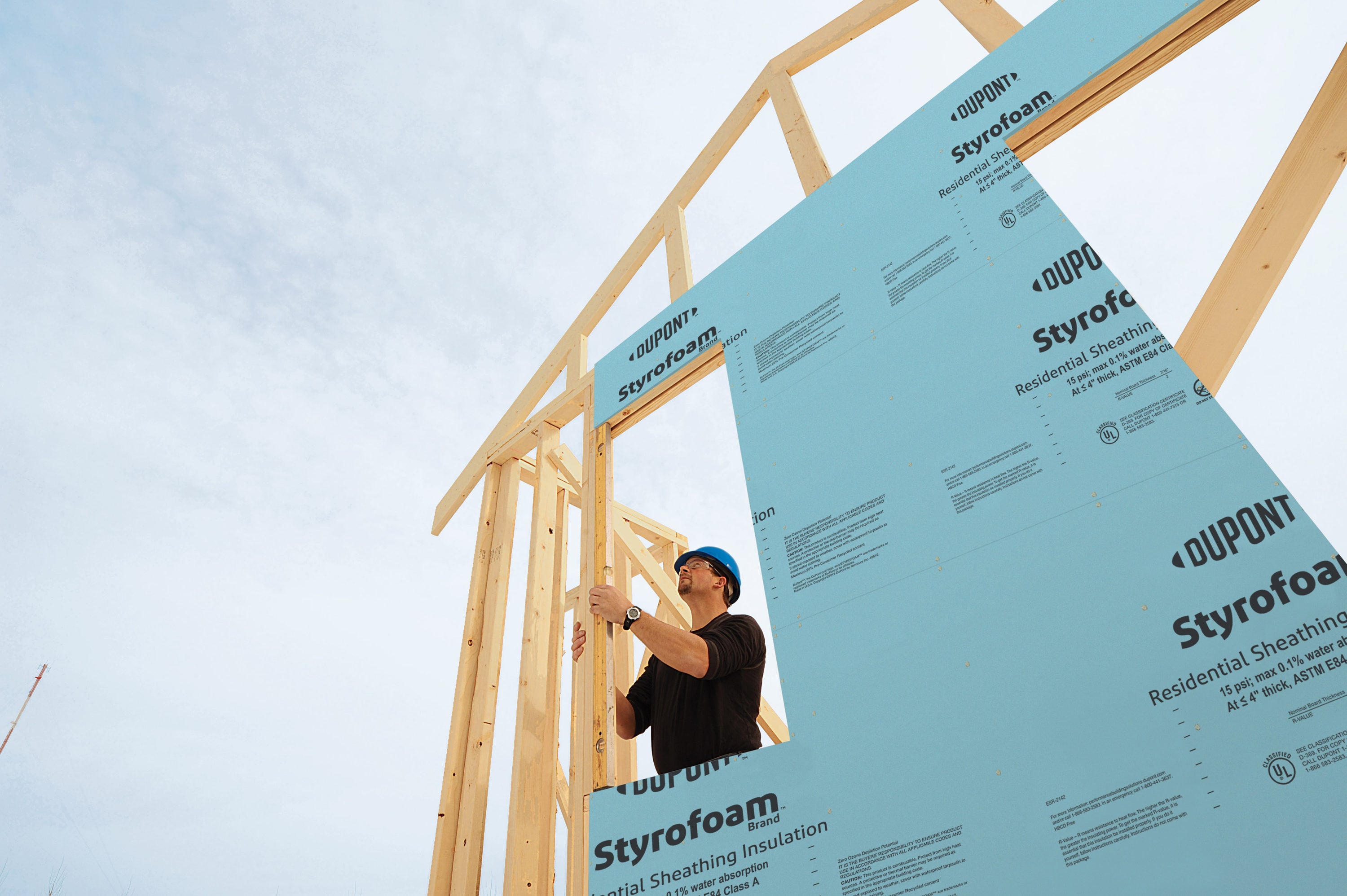 STYROFOAM R-2.75, 0.55-in x 4-ft x 8-ft Residential Sheathing