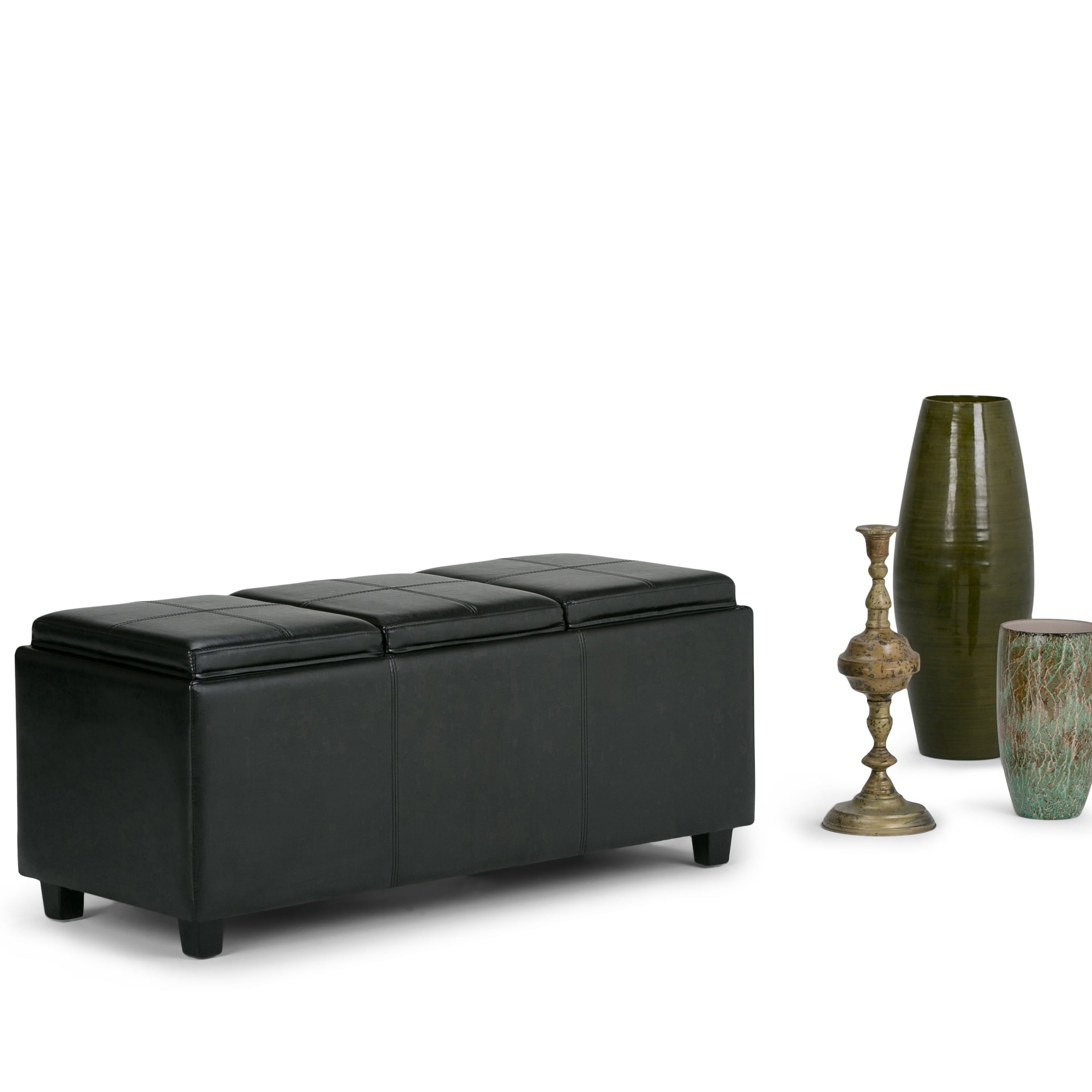 Simpli Home 3AXCAVA-OTTBNCH-02BL Indoor-Ottomans - View #10