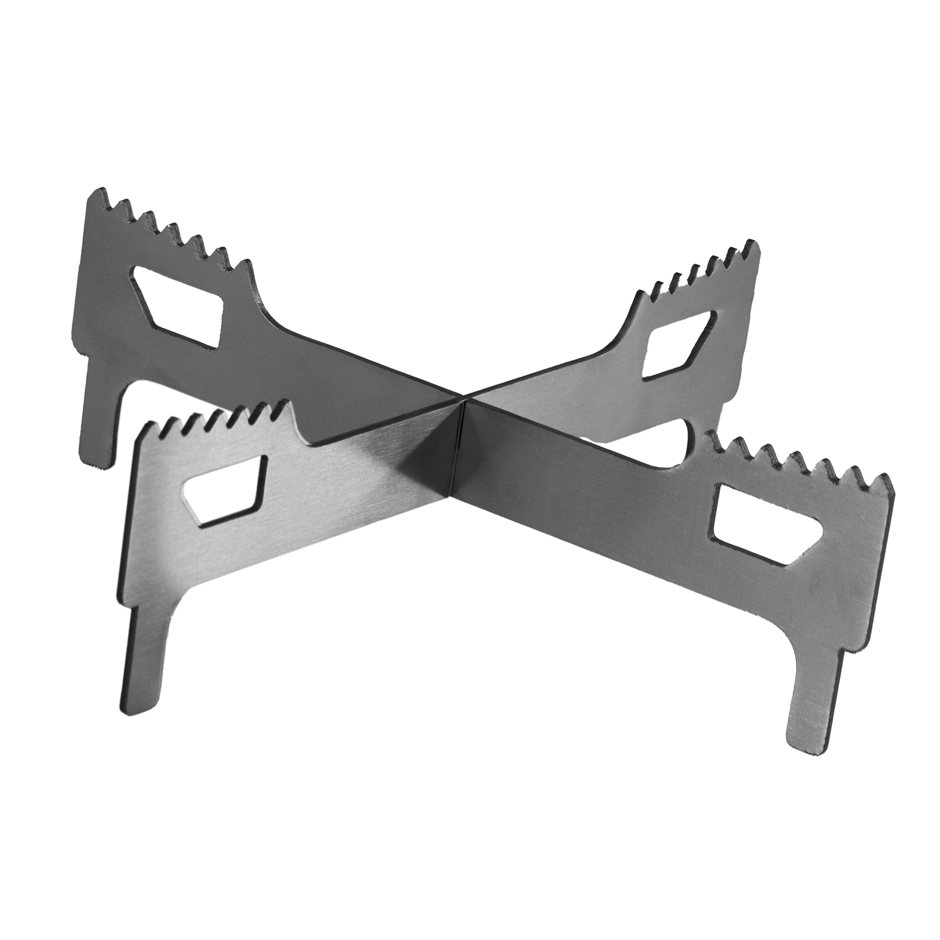 Compact Stainless Steel Smokeless Fire Pit Accessory Kit