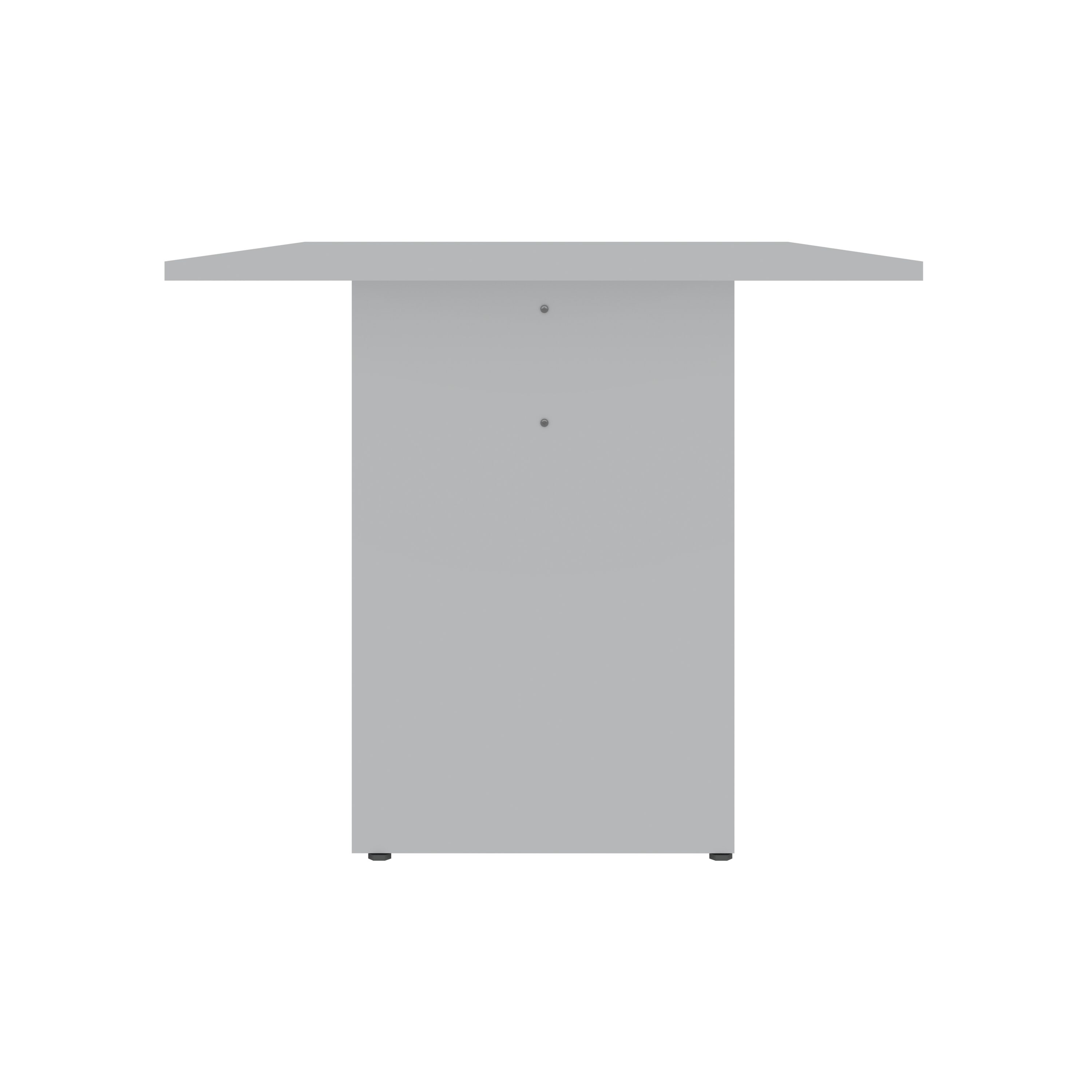 67.91" White MDF Modern Rectangular Dining Table