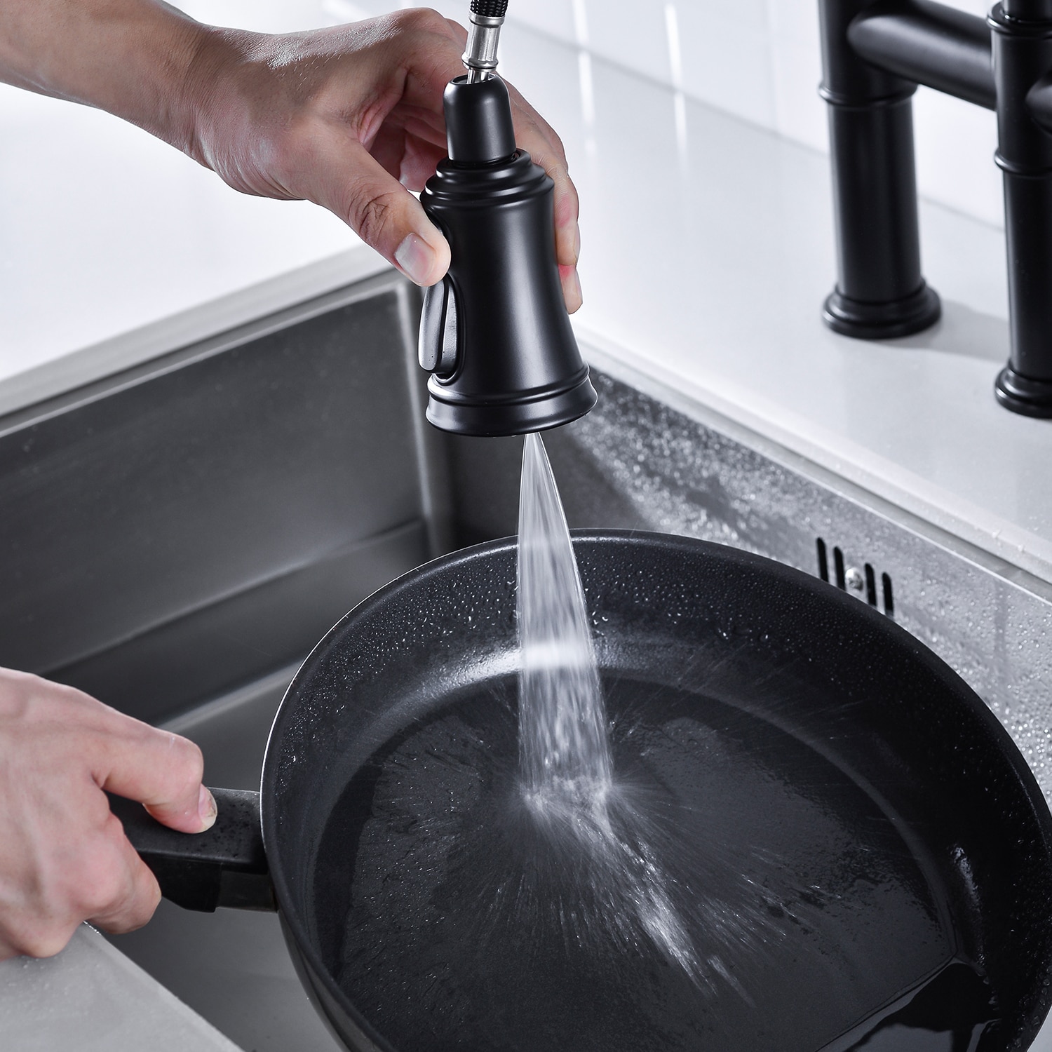 WELLFOR DTG-02KFMB Kitchen-Faucets - View #5