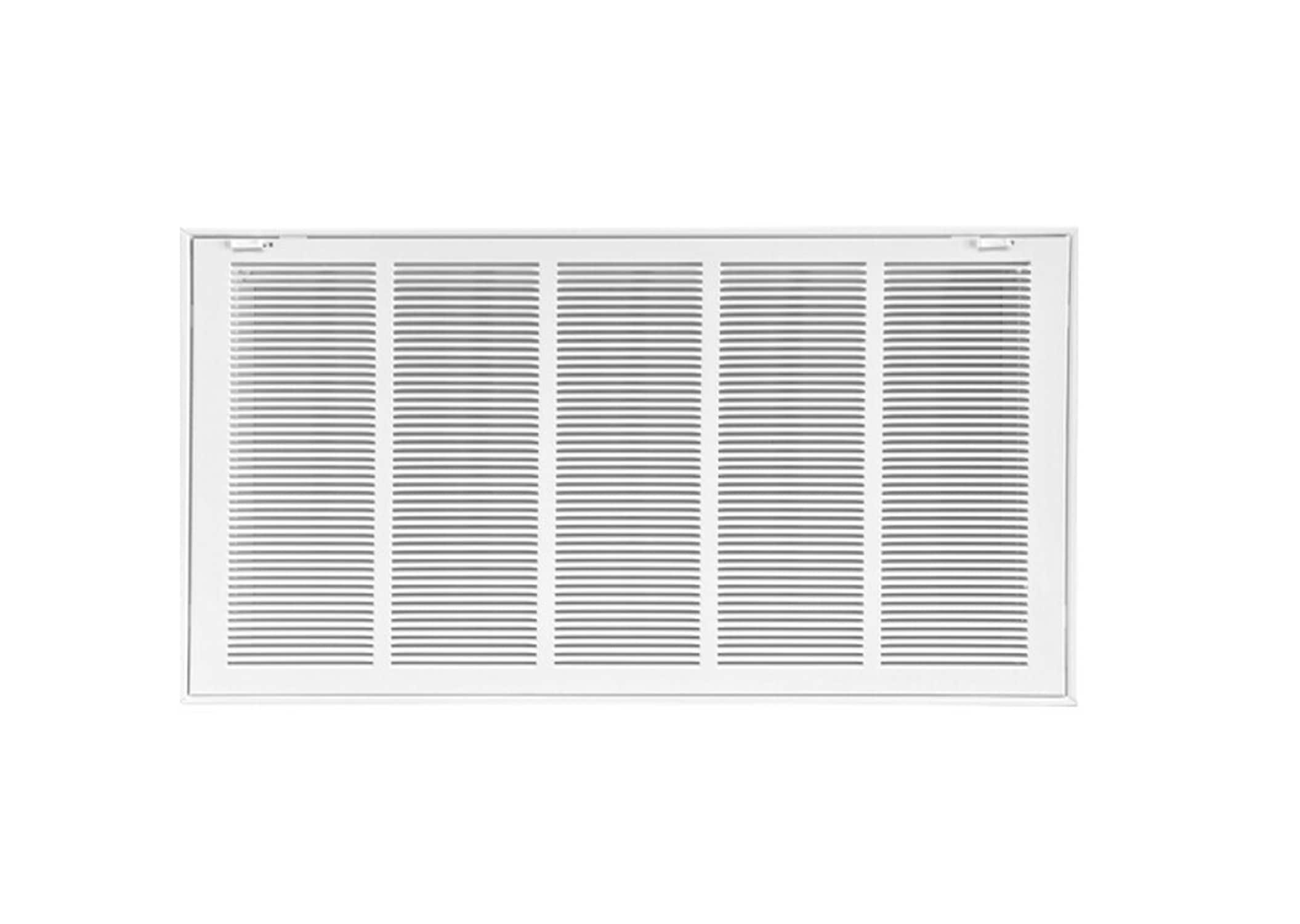 RELIABILT 7232514WH 25-Inches x 14-Inches Steel White Sidewall/Ceiling Return air filter grille