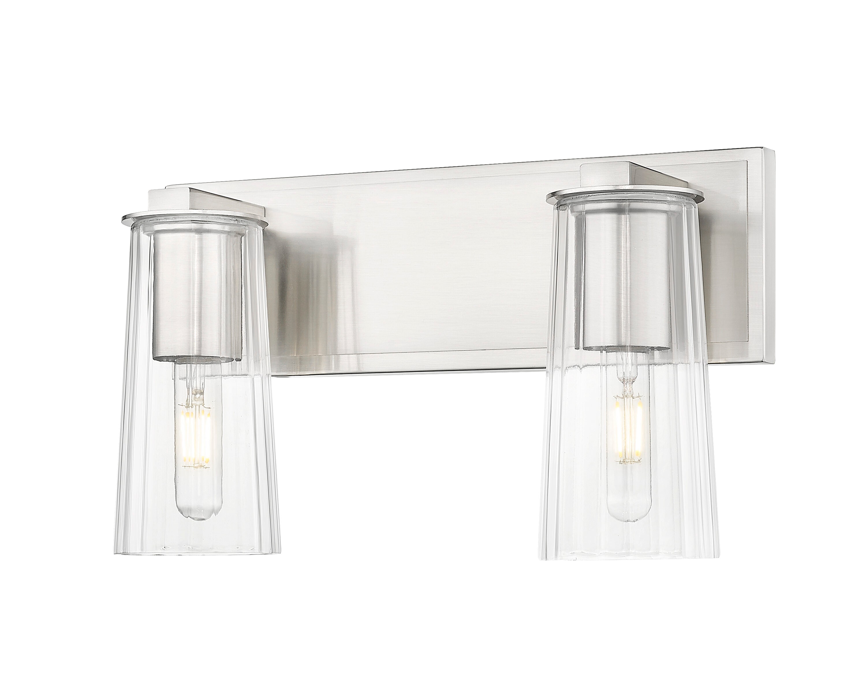 Z-Lite 826-2V-BN Titus 16-in 2 -Light Brushed Nickel Transitional Vanity light