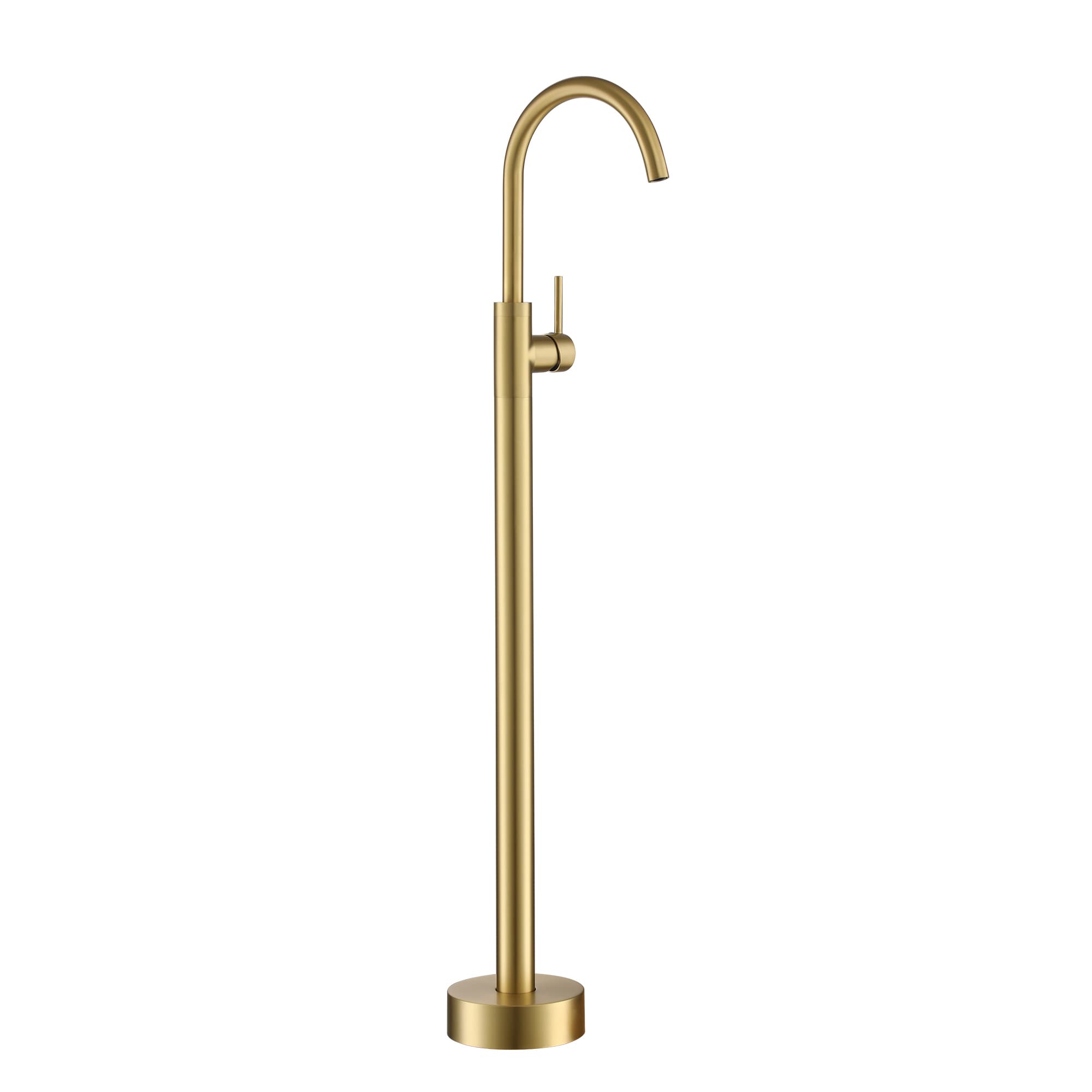 Clihome SMD-18033BG Gold 1-handle Freestanding Swivel Bathtub Faucet