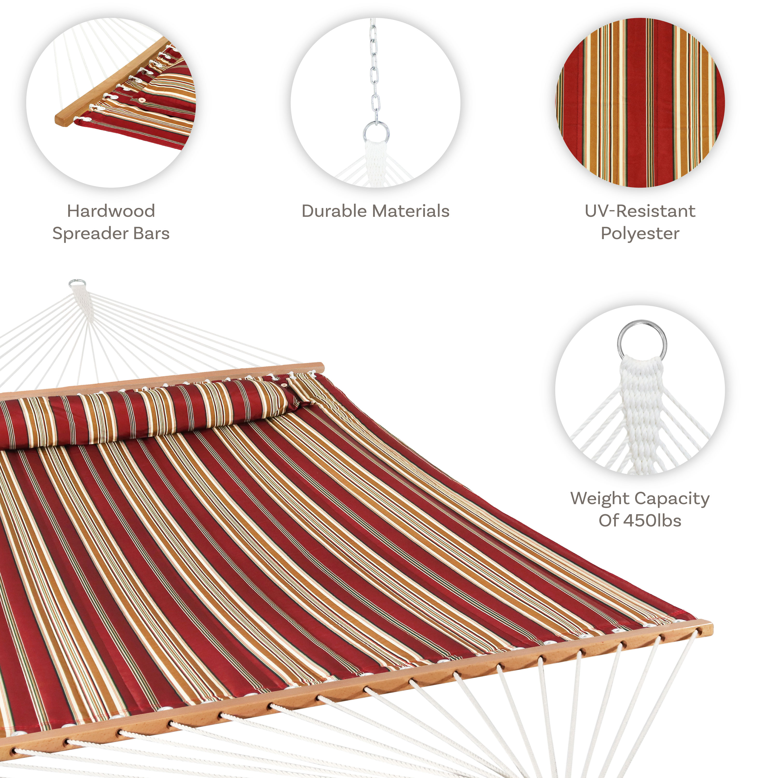 Sunnydaze Decor LY-QFH-RD hammocks - View #5