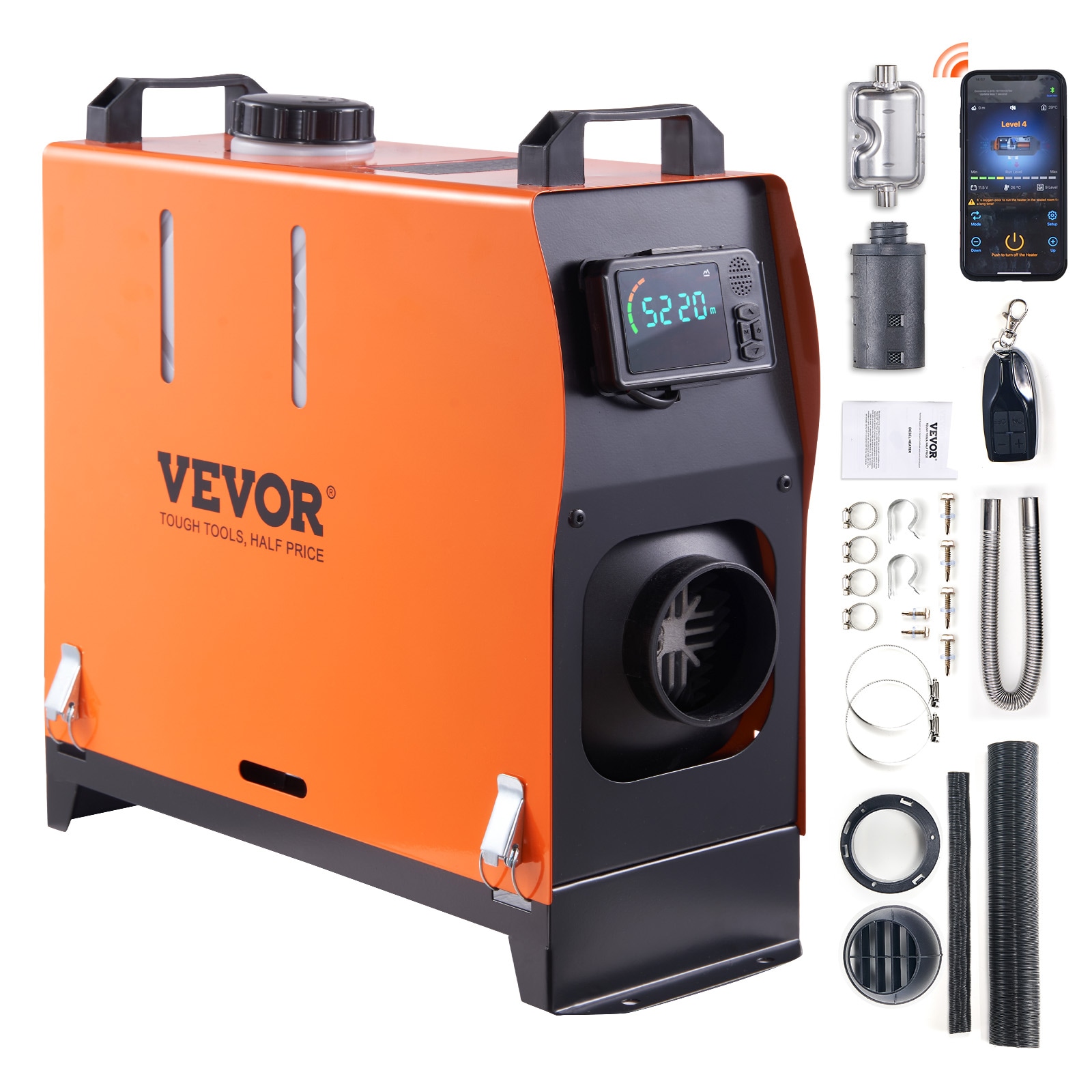 VEVOR 20000-BTU Forced Air Indoor/Outdoor Kerosene Heater in the