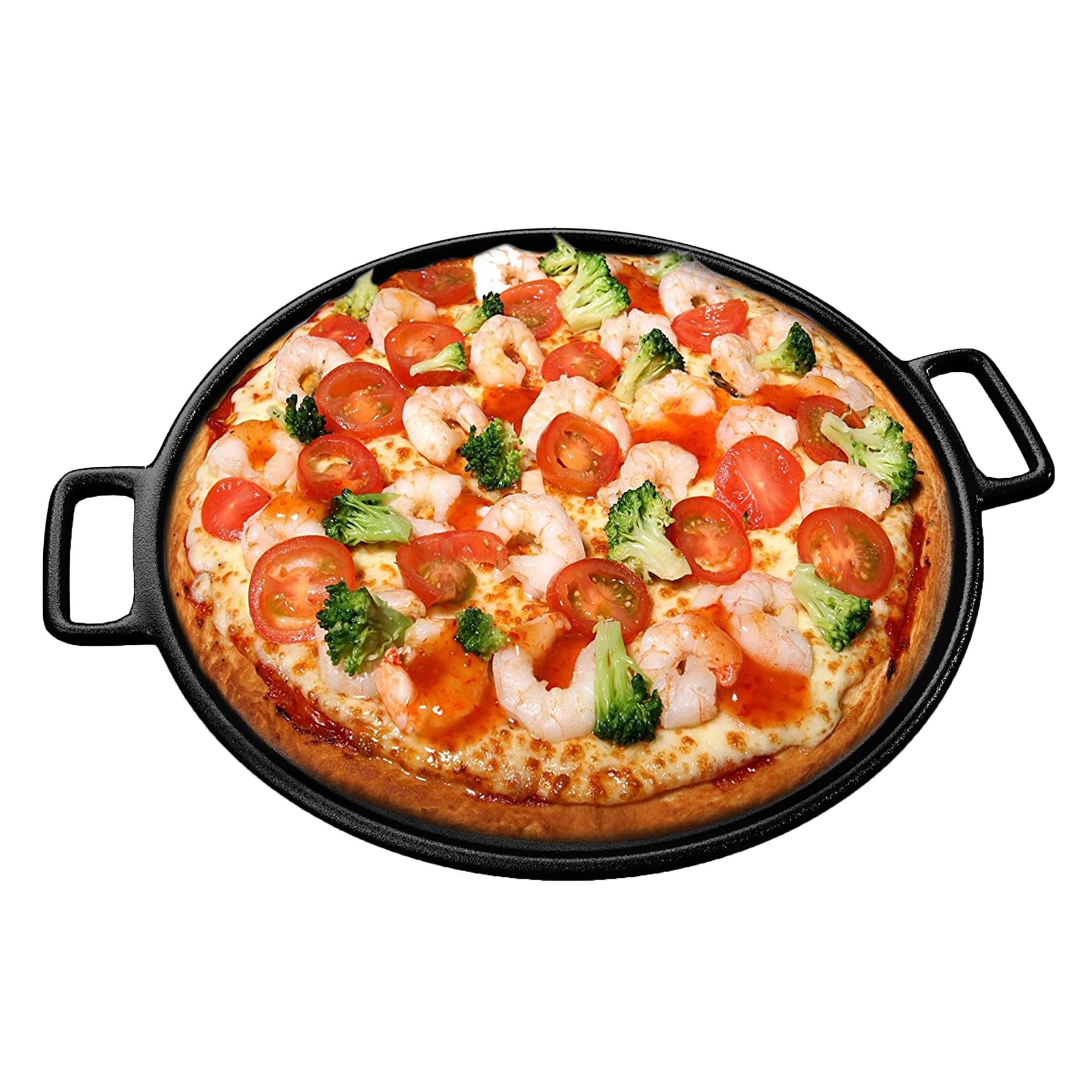 Cast Iron Pizza Pan-13.25 Inches Pre-Seasoned Skillet for Cooking, Baking,  Grilling-Durable, Long Lasting by Classic Cuisine - Bed Bath & Beyond -  22897374