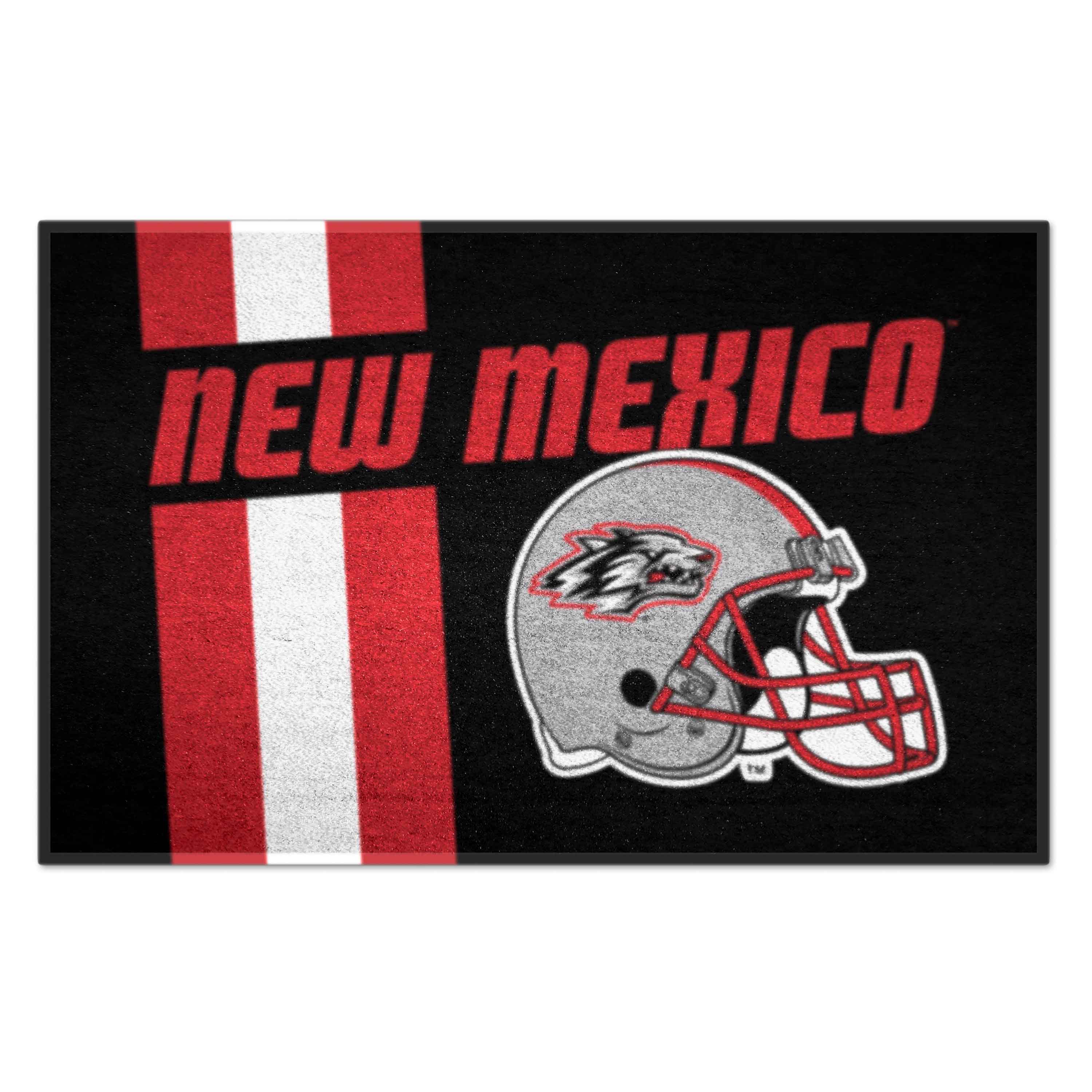 FANMATS 19637 New Mexico Lobos 2-ft x 3-ft Black Nylon Rectangular Indoor or outdoor Decorative Sports Door mat