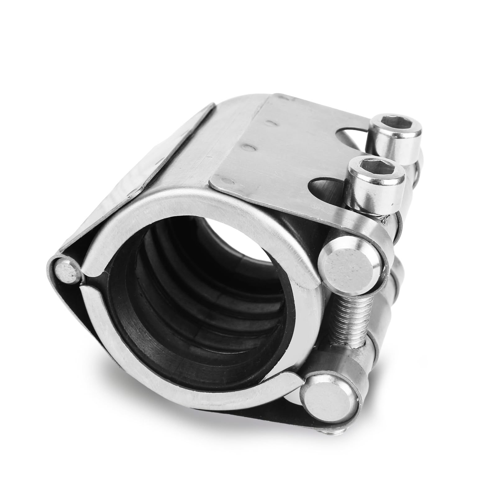 Etokfoks 1 in Stainless Steel Pipe Repair Clamp Kit for Plastic and Metal Pipes 33 mm to 36 mm #LETFZ8L26