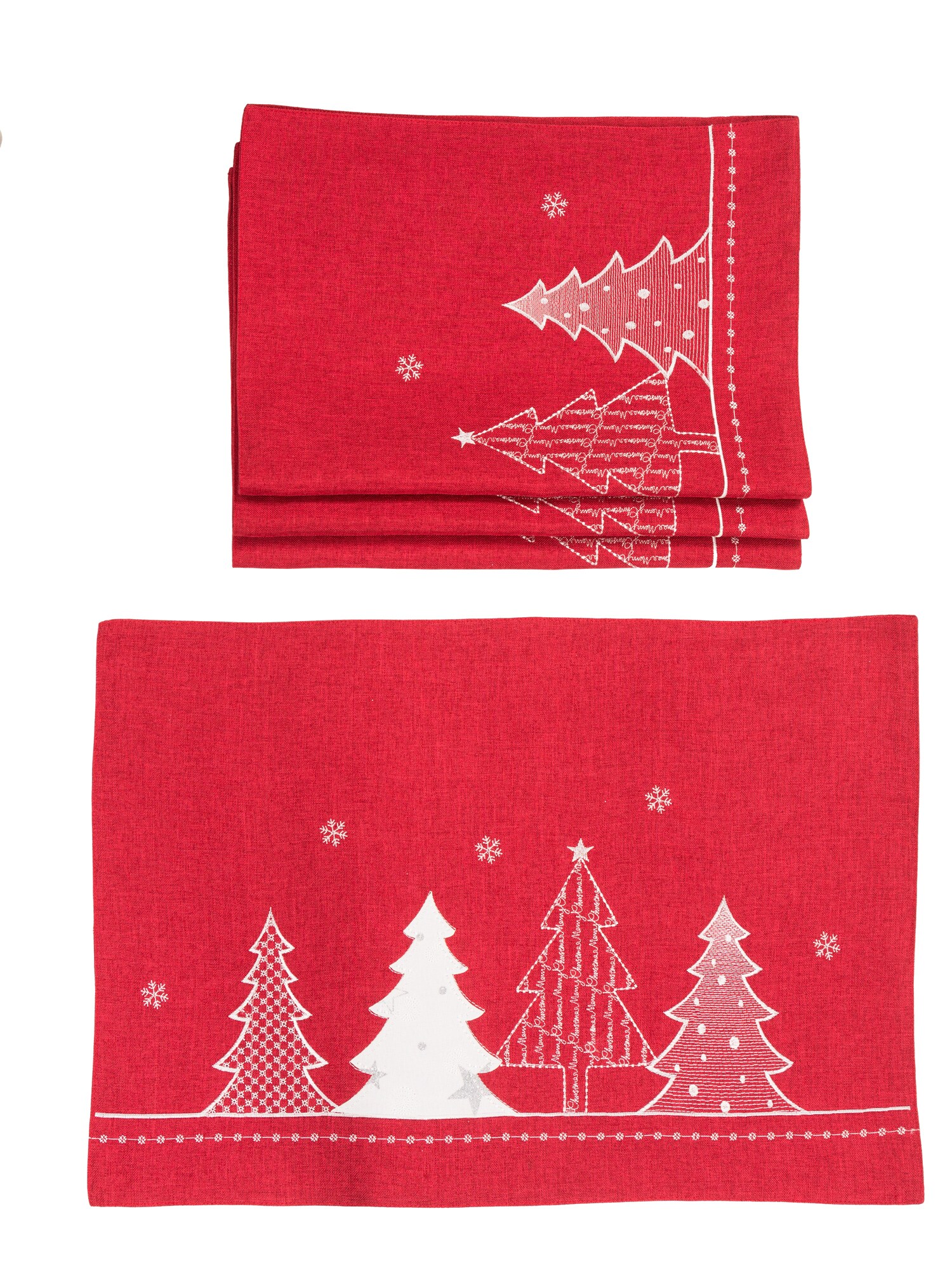 XIA Home Fashions XD189021420RED 20-Inches Tabletop Decoration Christmas tree(s) 4 -Pack Christmas Decor