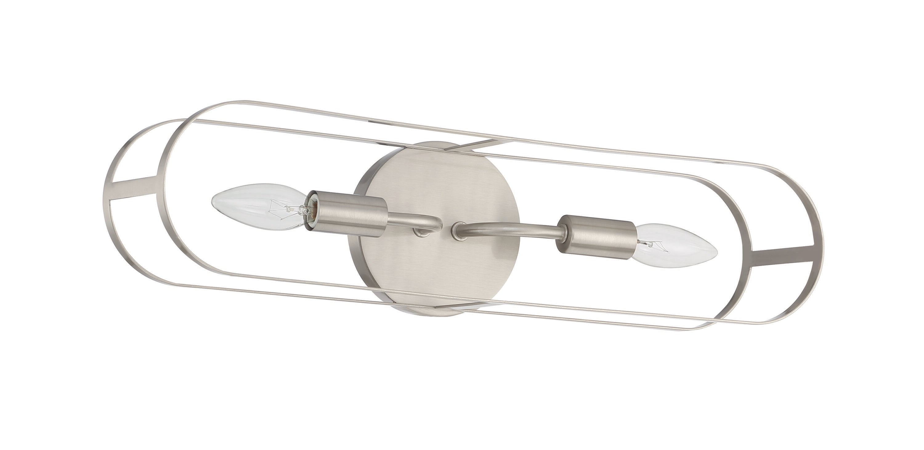 Craftmade 12820BNK2 Mindful 20-in 2 -Light Brushed Nickel Modern/contemporary Vanity light