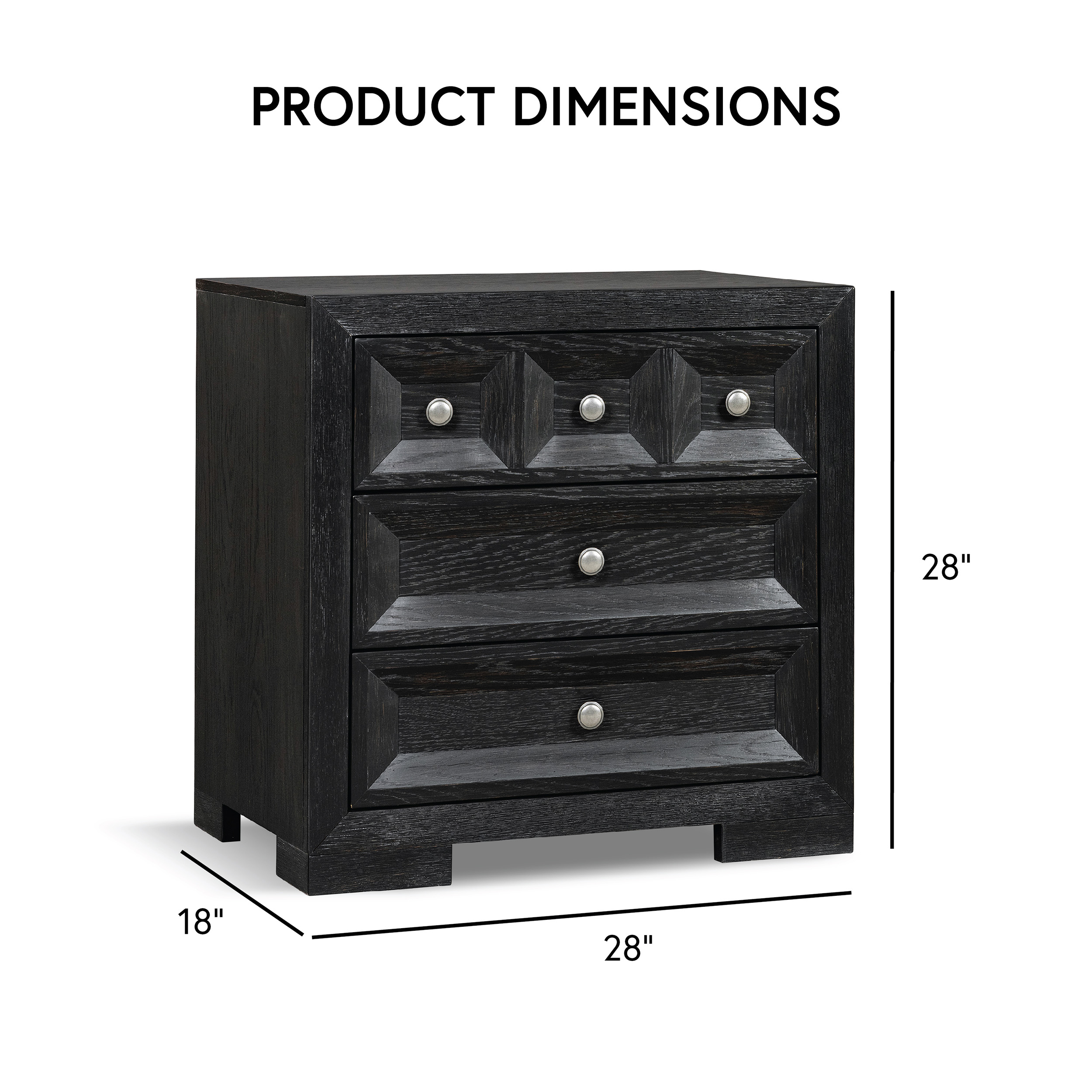 Furniture of America IDF-79011BK-N nightstands - View #3