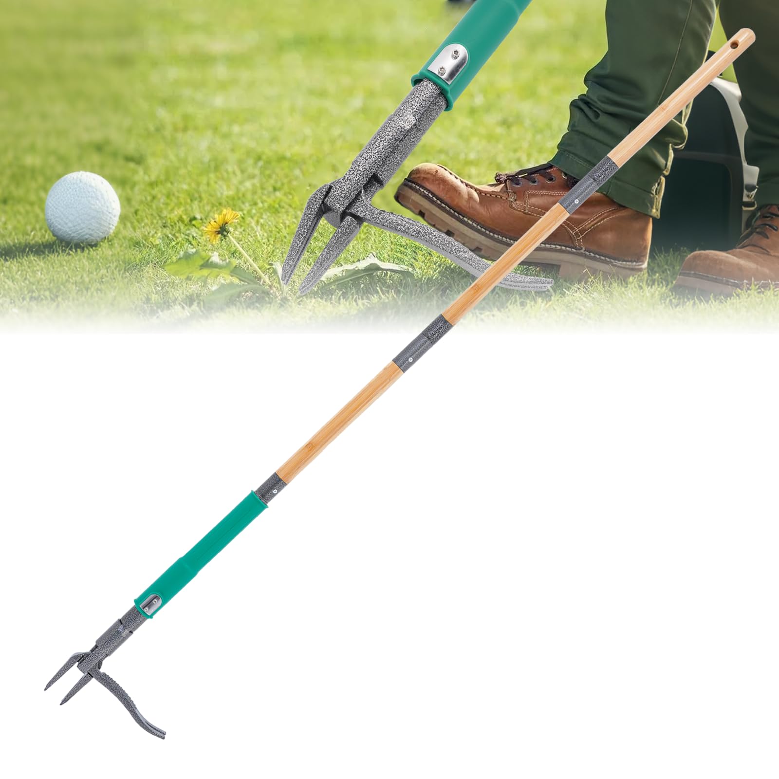 Justincity Stand Up Weed Puller Tool with Dual Weed Eject Technology 4 ...