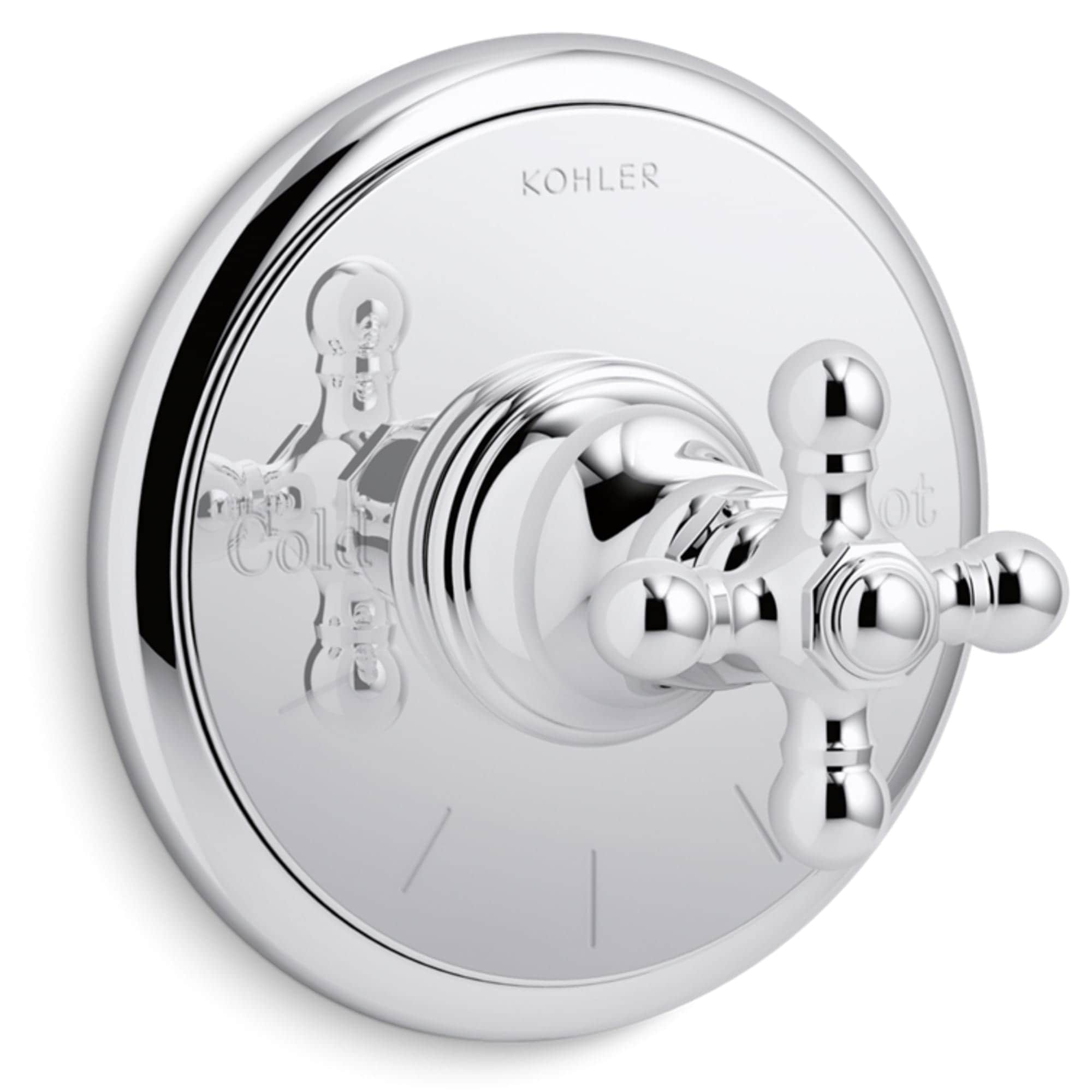 KOHLER T72769-3-CP Polished Chrome Cross Shower Faucet Handle