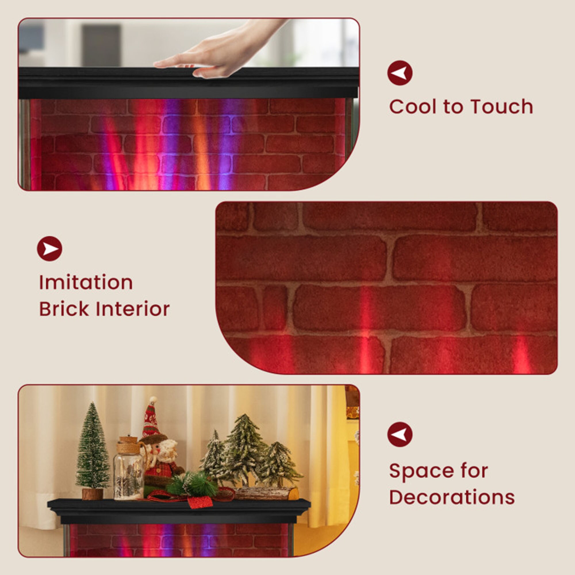 Clihome CL-FP10560USDK Electric-Fireplaces - View #8