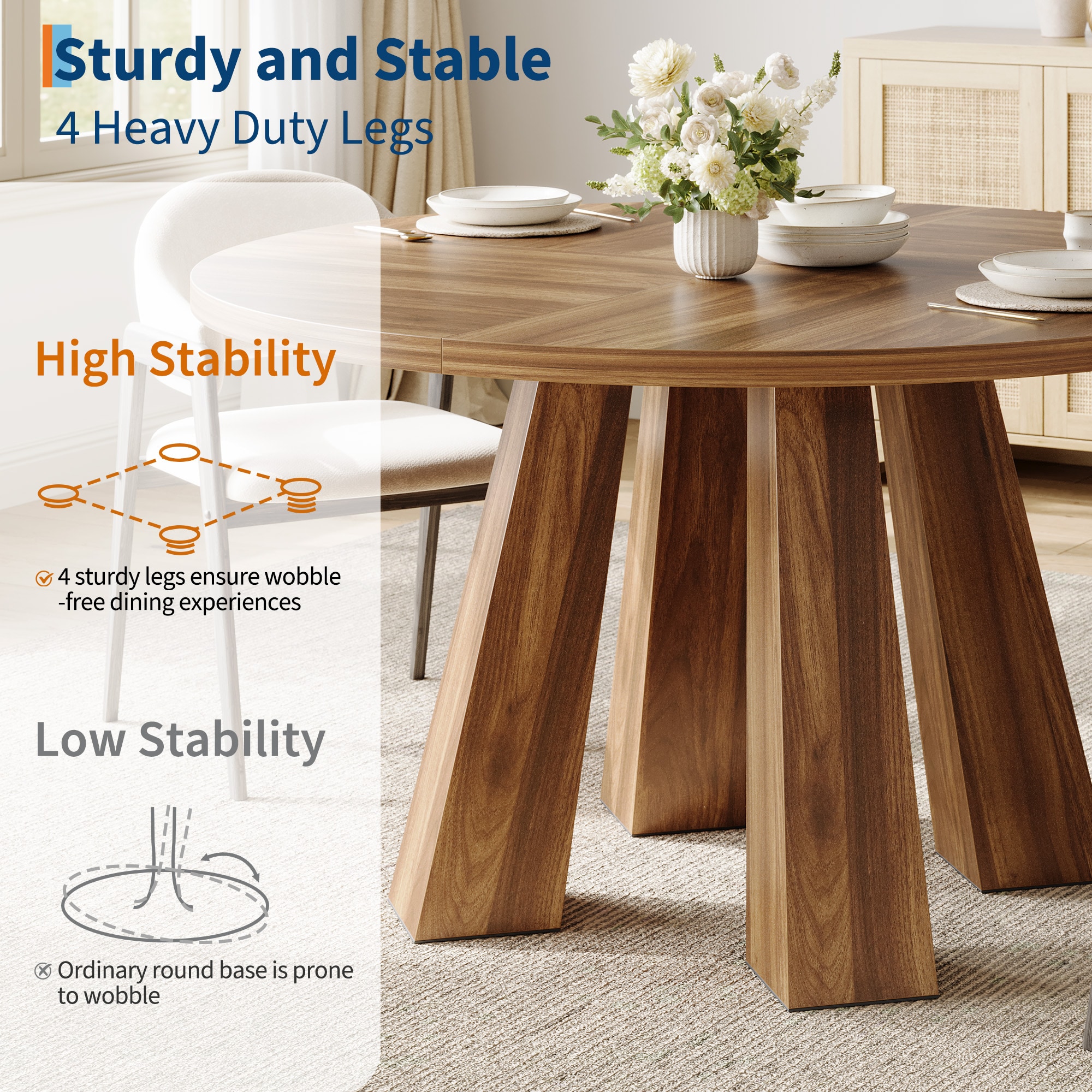 Aoile AE26080737SDGW Dining-Tables - View #3
