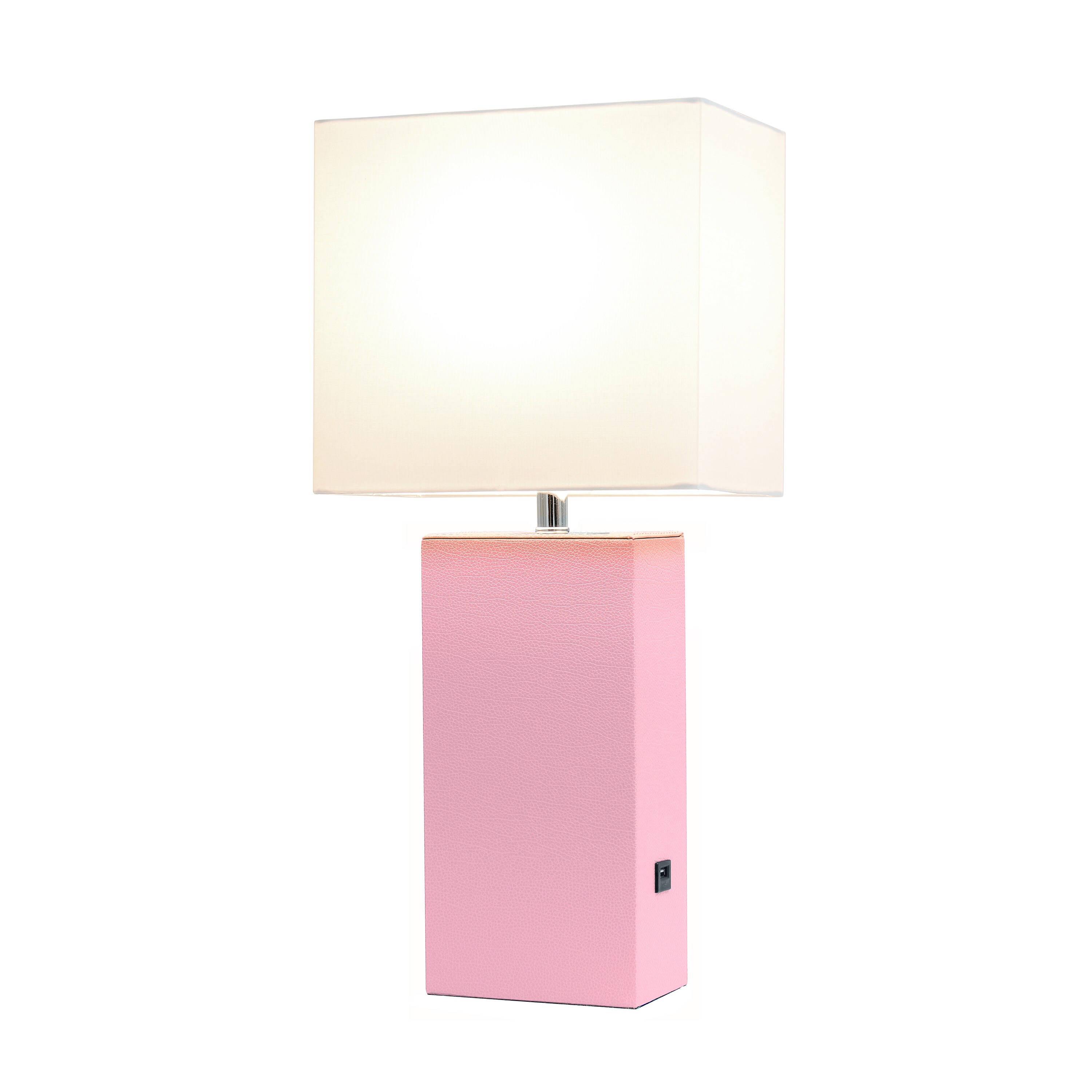 small pink bedside lamps