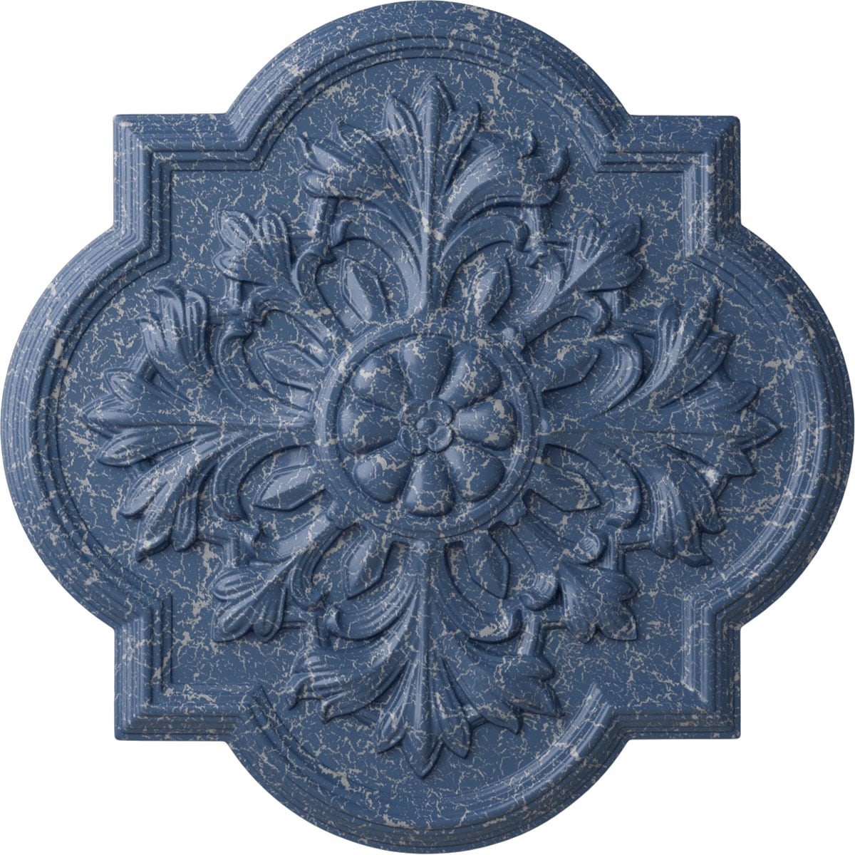 Ekena Millwork CM20BOAMC Bonetti 20-in W x 20-in L Painted Americana Crackle Polyurethane Whole Ceiling Medallion