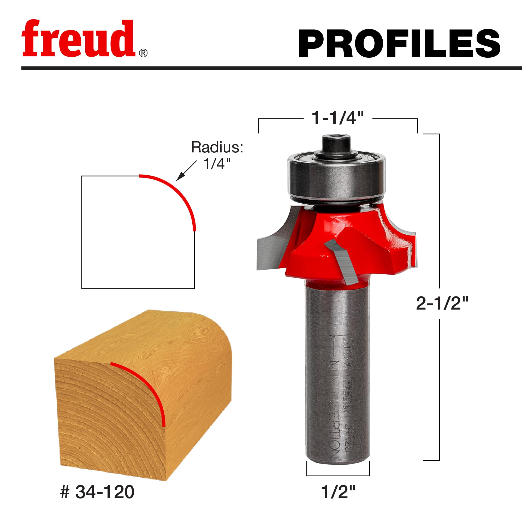 Freud 34-120 Edge-Forming-Router-Bits - View #2