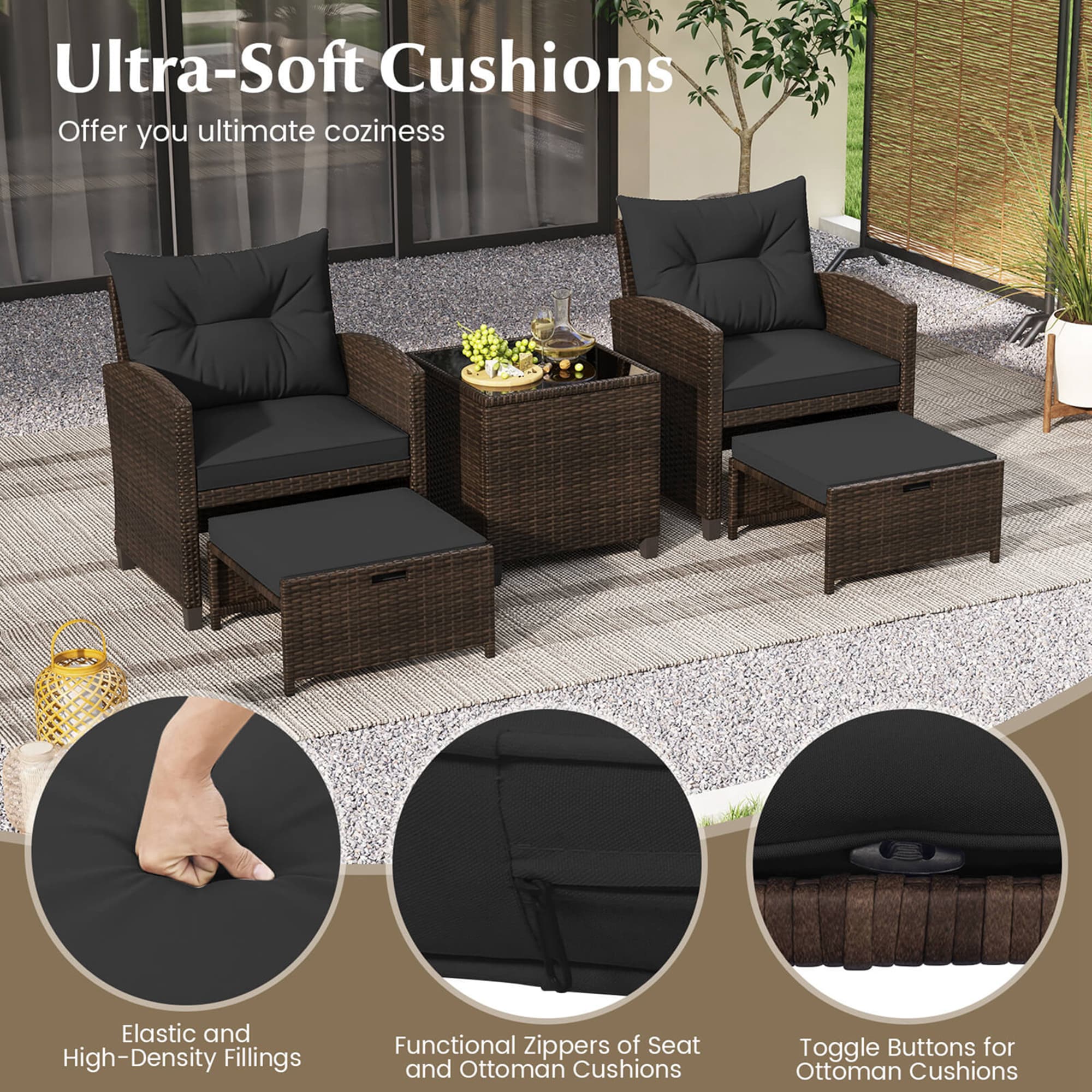 Costway HCST02117 Patio-Conversation-Sets - View #6