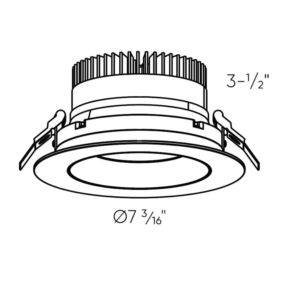DALS Lighting GBR06-CC-WH Led-Retrofit-Downlight - View #3