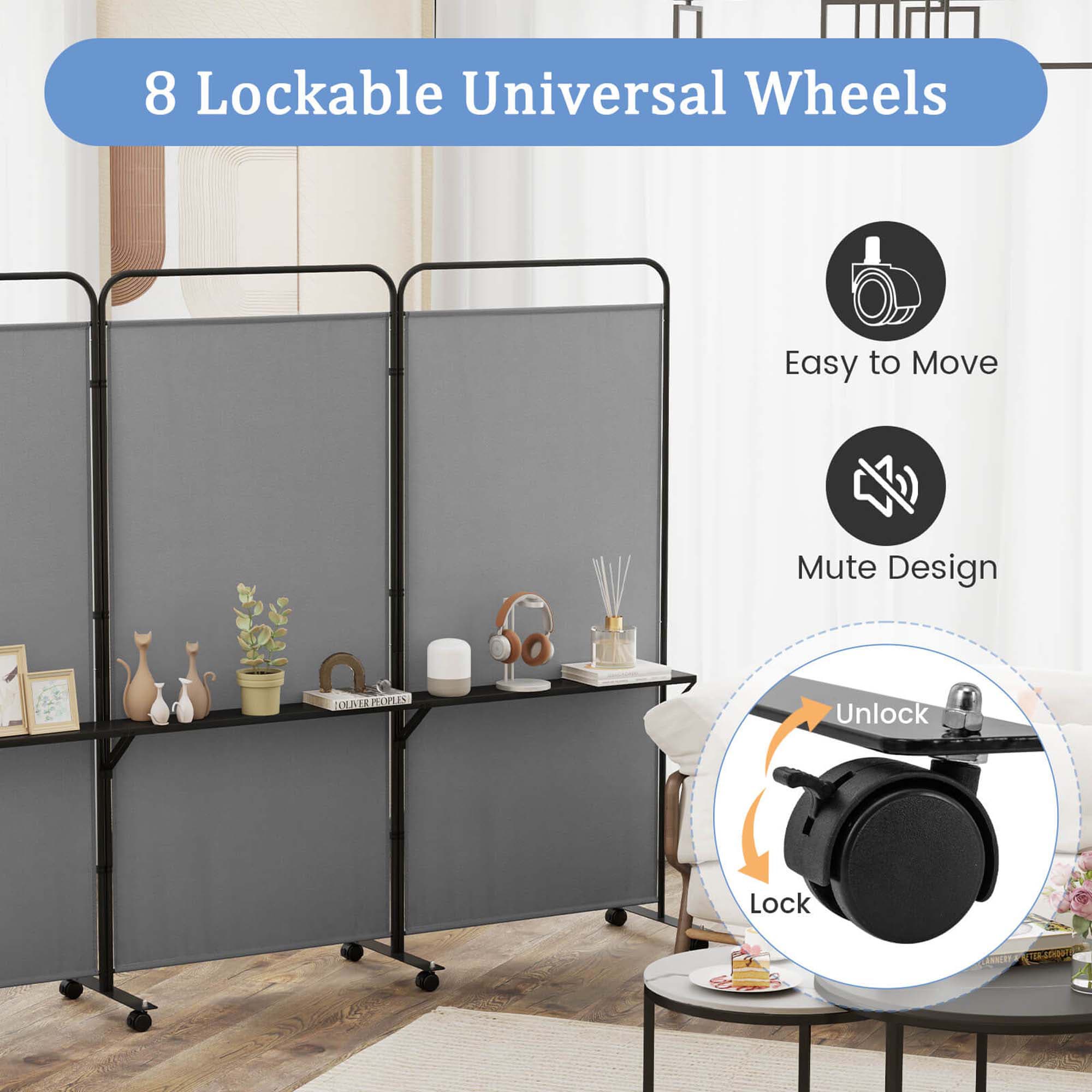 Costway HCST06447 Indoor-Privacy-Screens - View #4