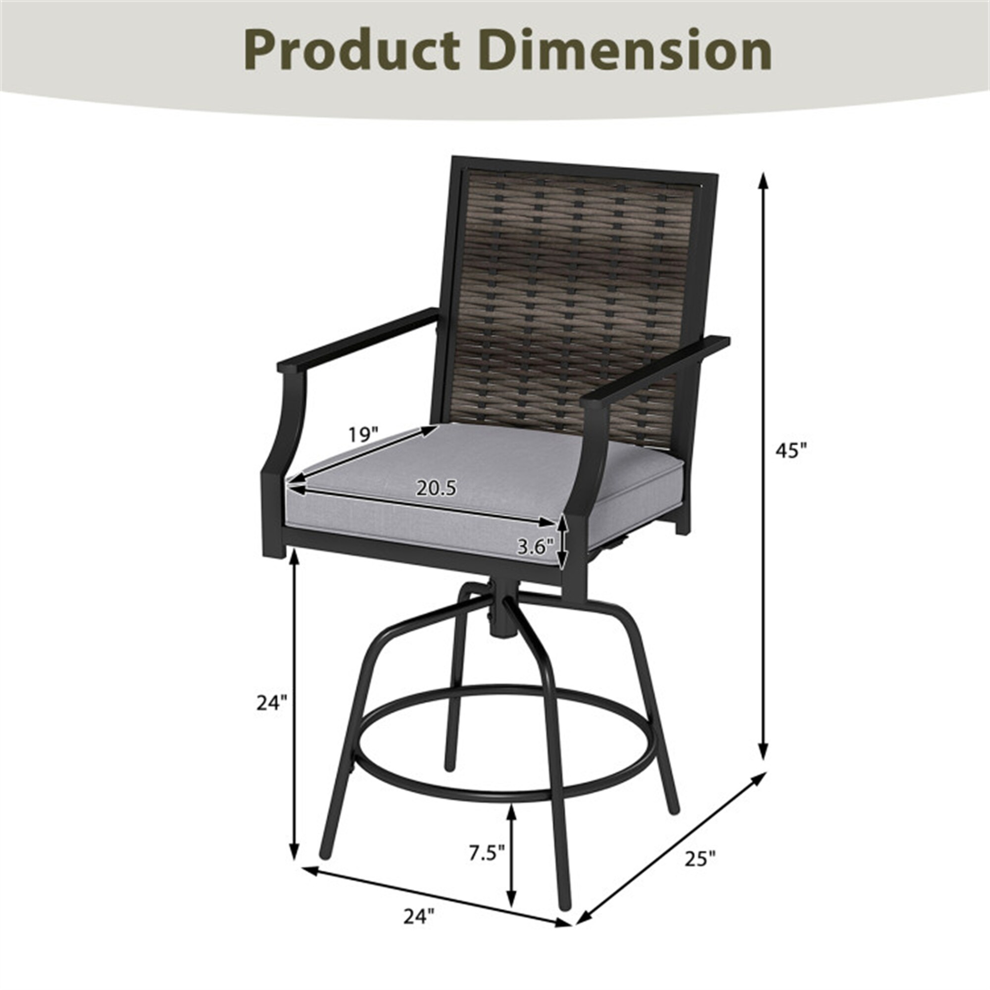 BABOOM BOM-3936WH-CO Patio-Chairs - View #5