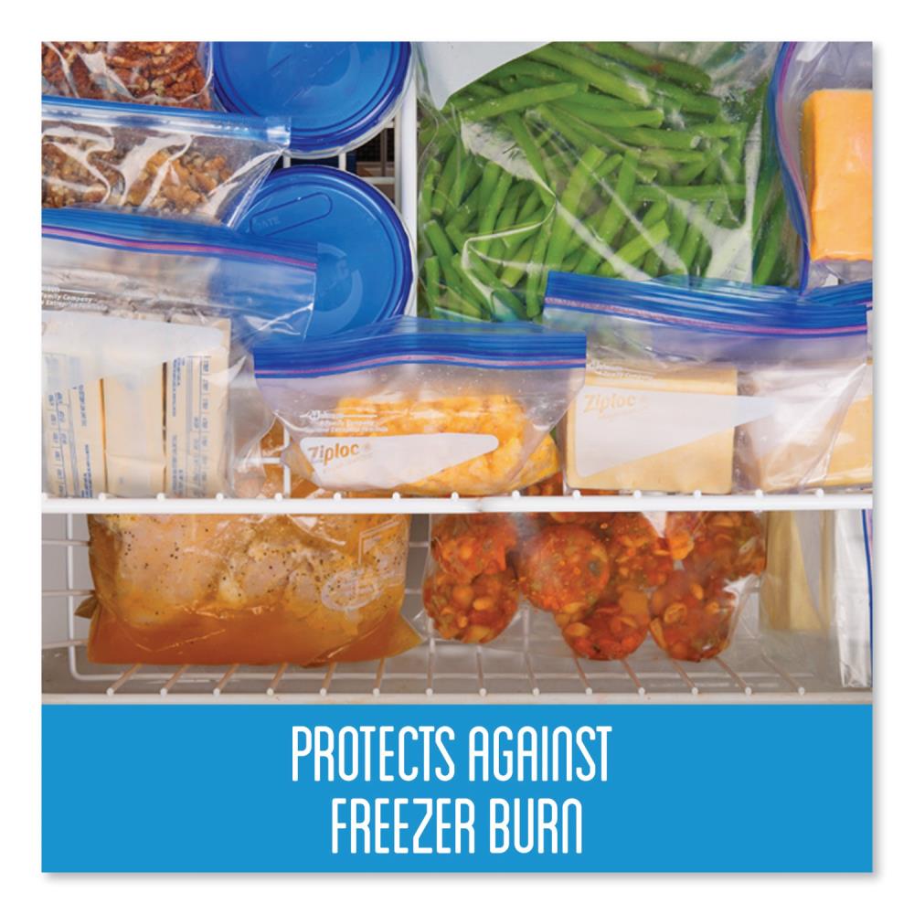 Ziploc Large Plastic Freezer Bags, 3.78-L, 14-pk