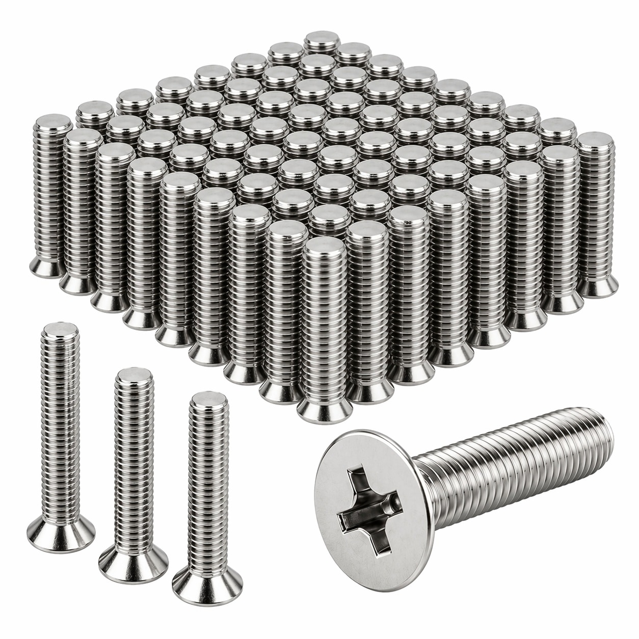 Aoibox  Storm Shutter Bolts 1 4 20 x 1 Inch 304 Stainless Steel for Installing Hurricane Panels on Storefronts